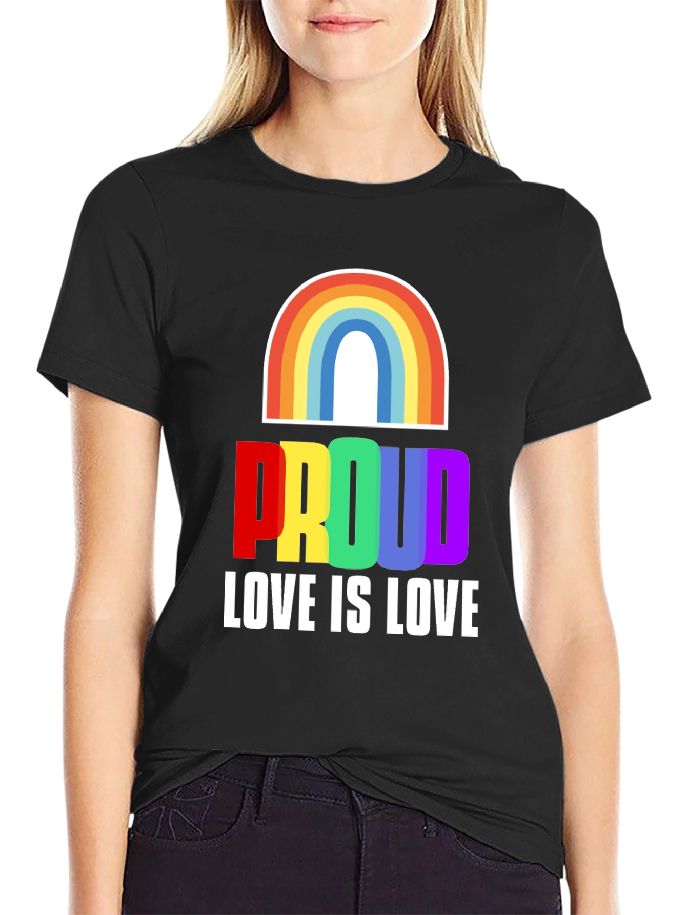 Rainbow Proud Love is Love T-Shirt