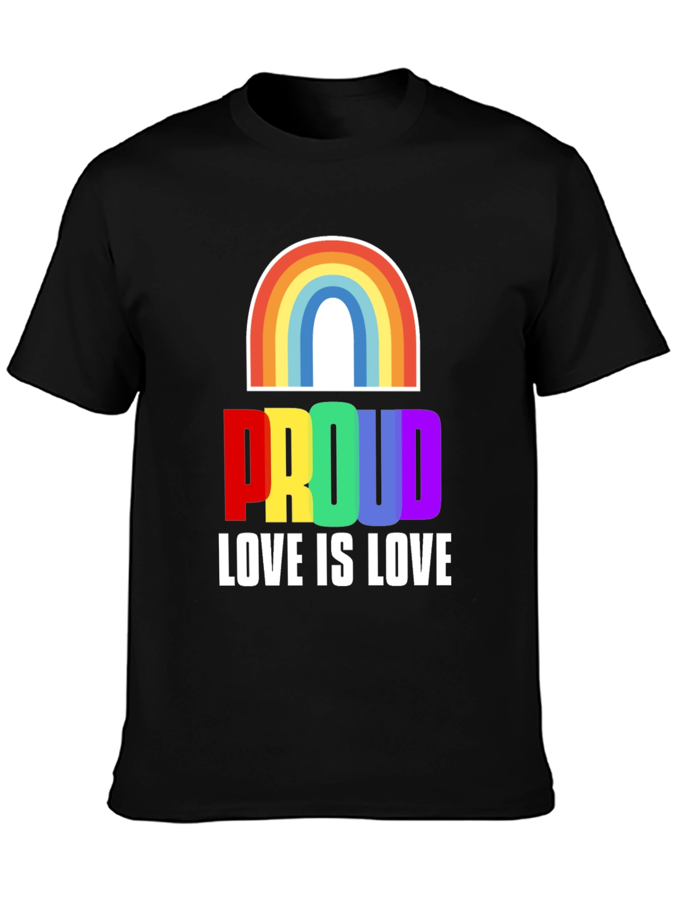 Rainbow Proud Love is Love T-Shirt