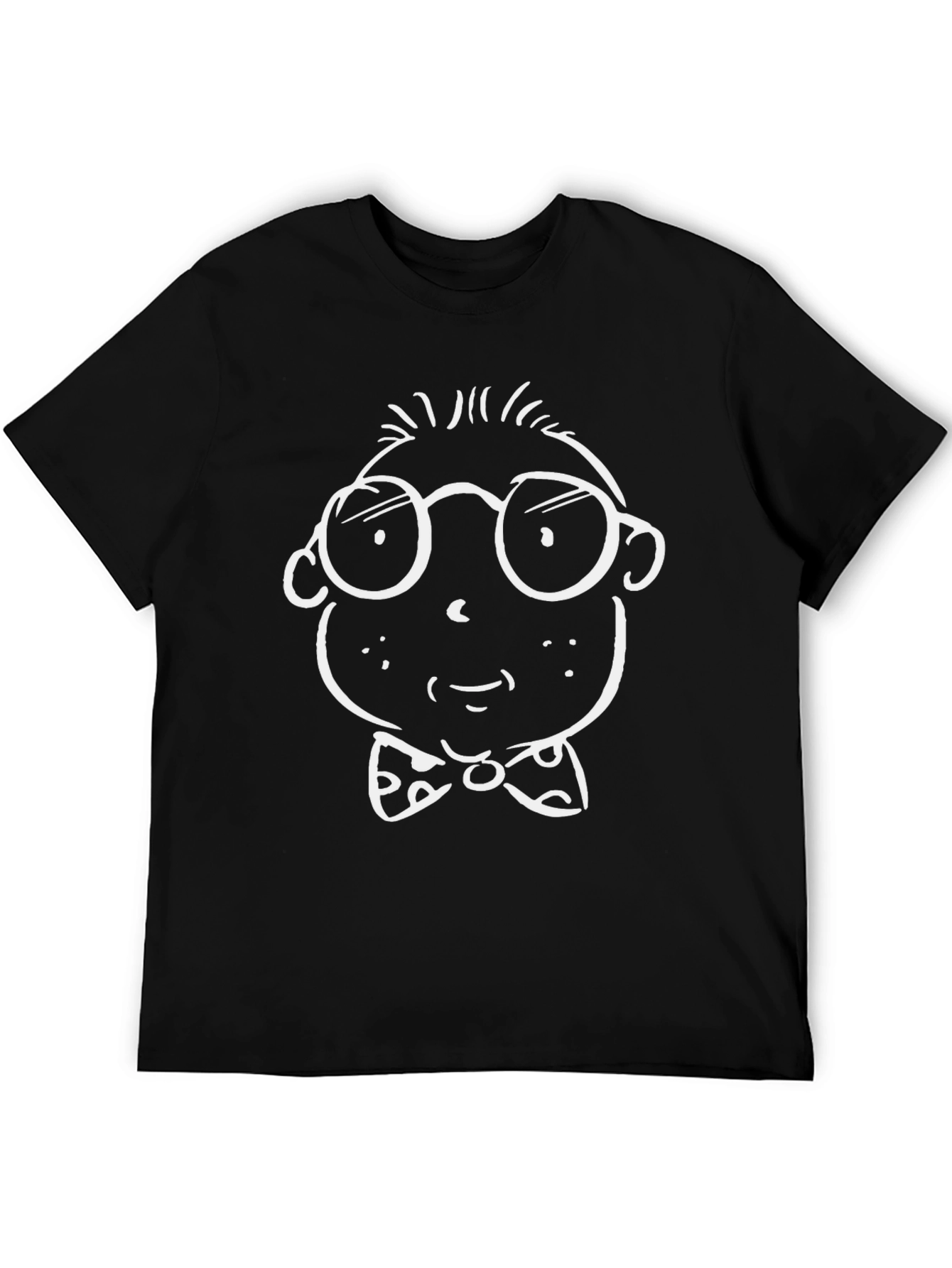 Funny Cartoon Character Black T-Shirt