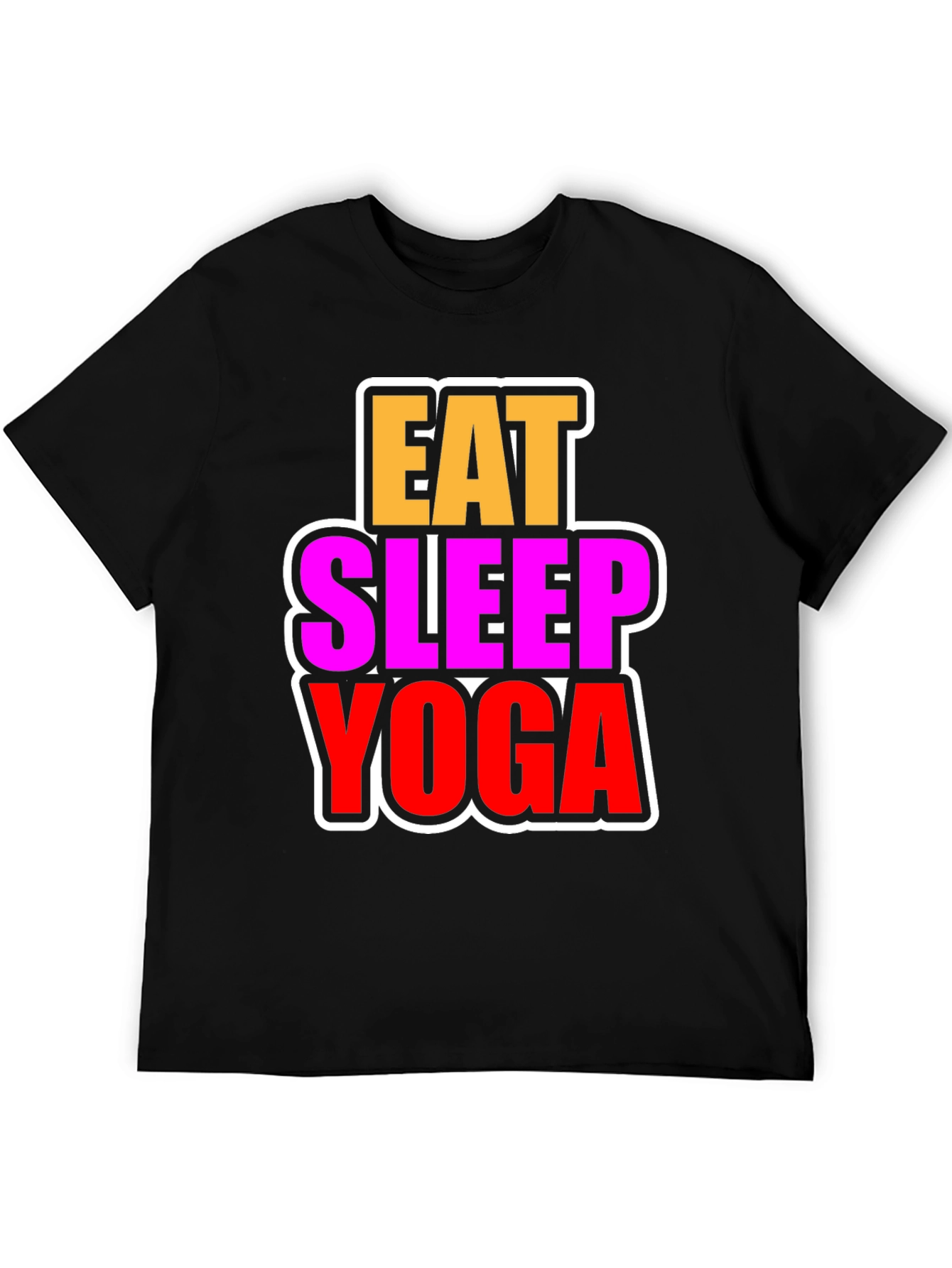 Eat Sleep Yoga Graphic T-Shirt - Fitness & Wellness
