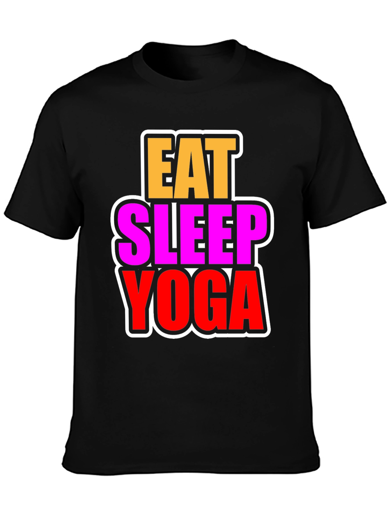Eat Sleep Yoga Graphic T-Shirt - Fitness & Wellness