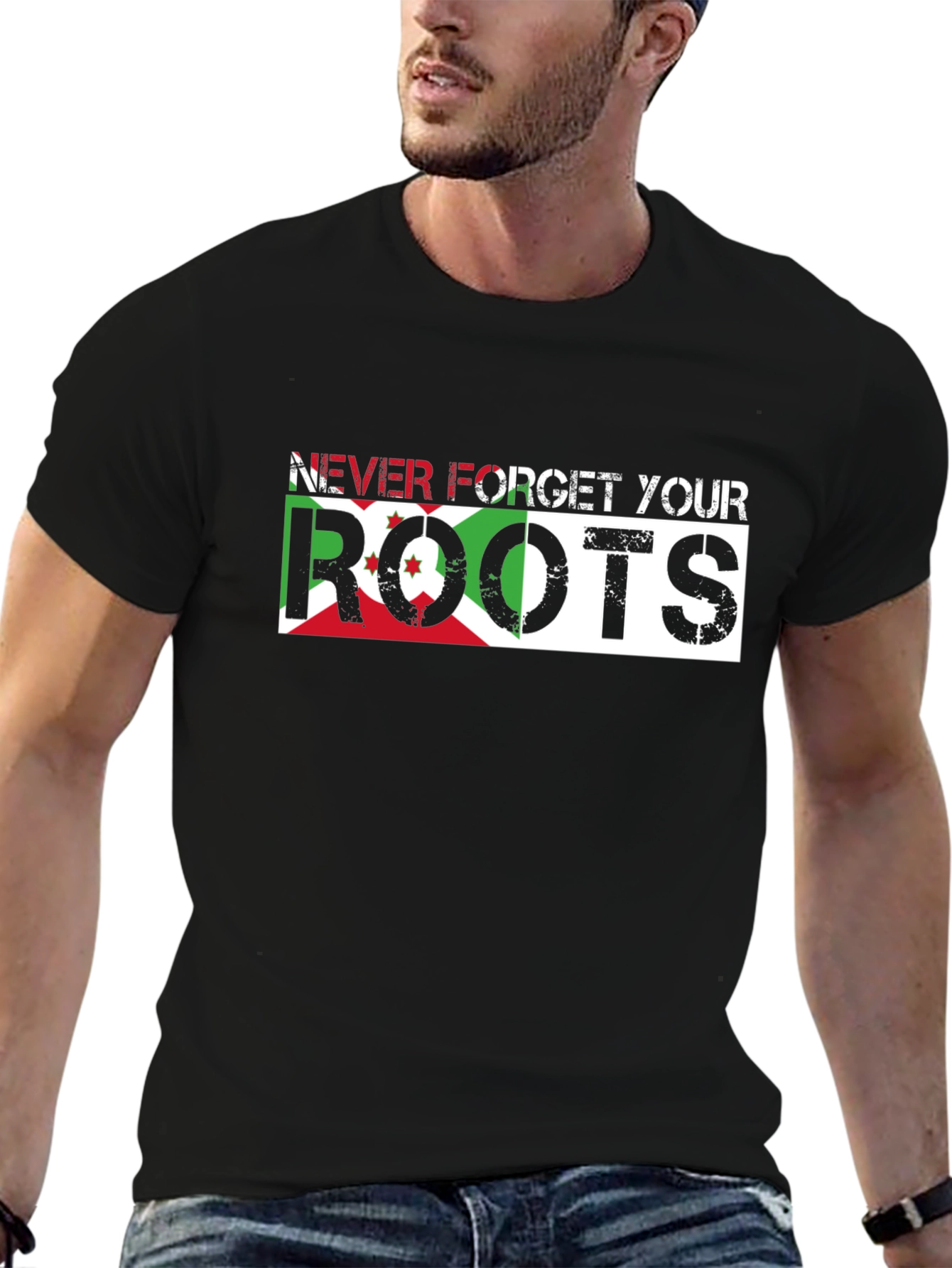 Never Forget Your Roots Burundi Flag T-Shirt
