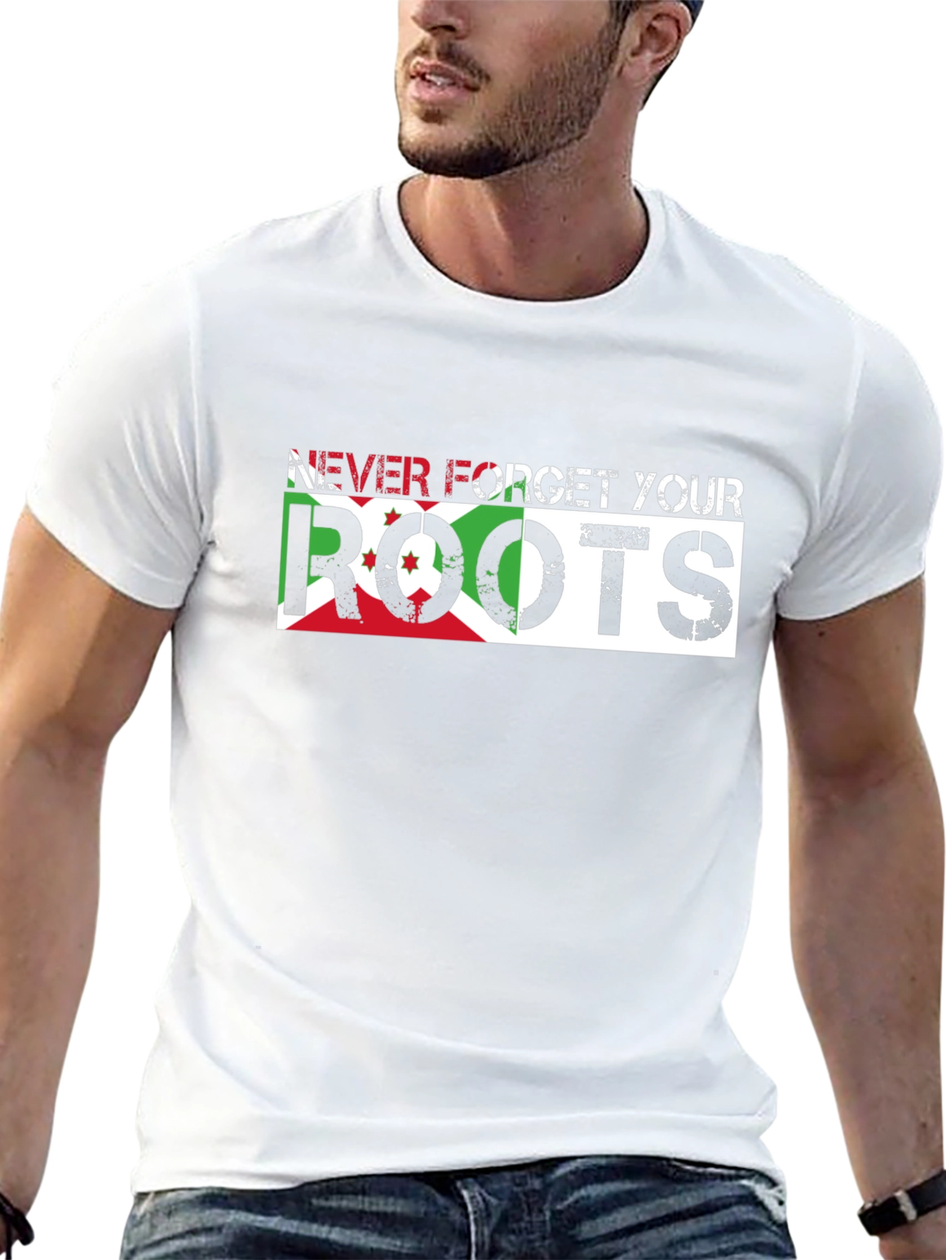 Never Forget Your Roots Burundi Flag T-Shirt