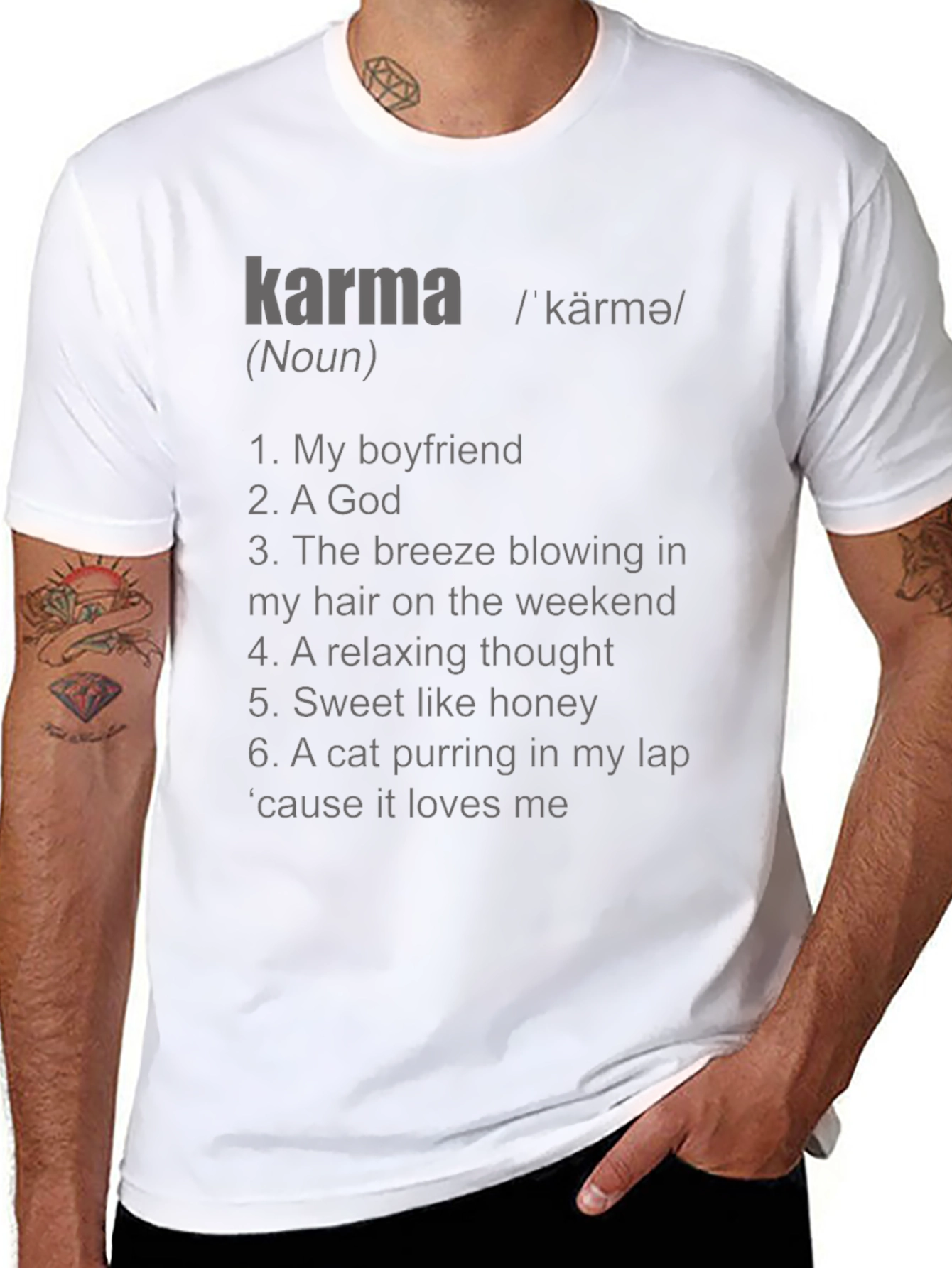 Karma Definition T-Shirt - Unisex Soft Cotton Tee
