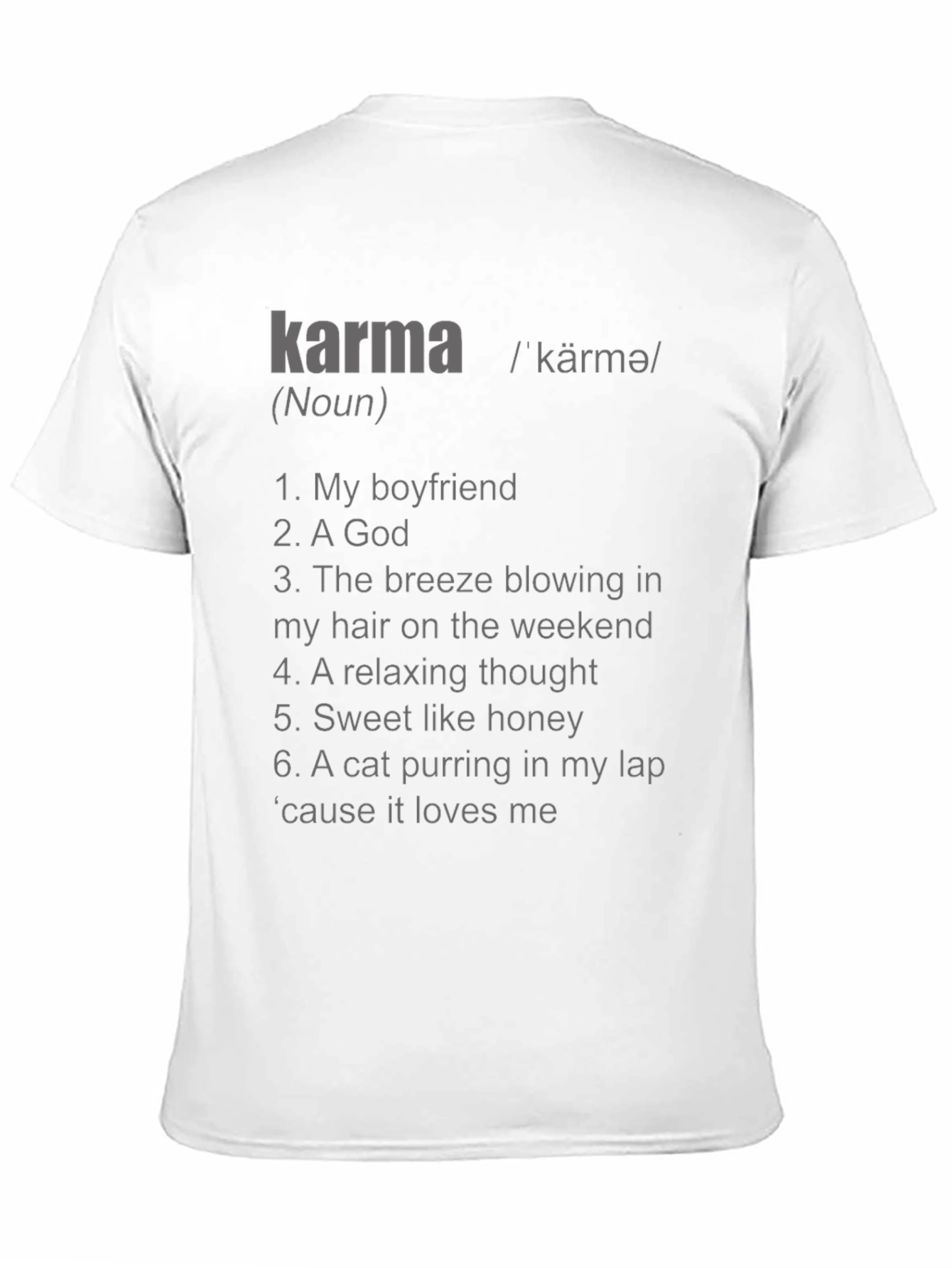 Karma Definition T-Shirt - Unisex Soft Cotton Tee