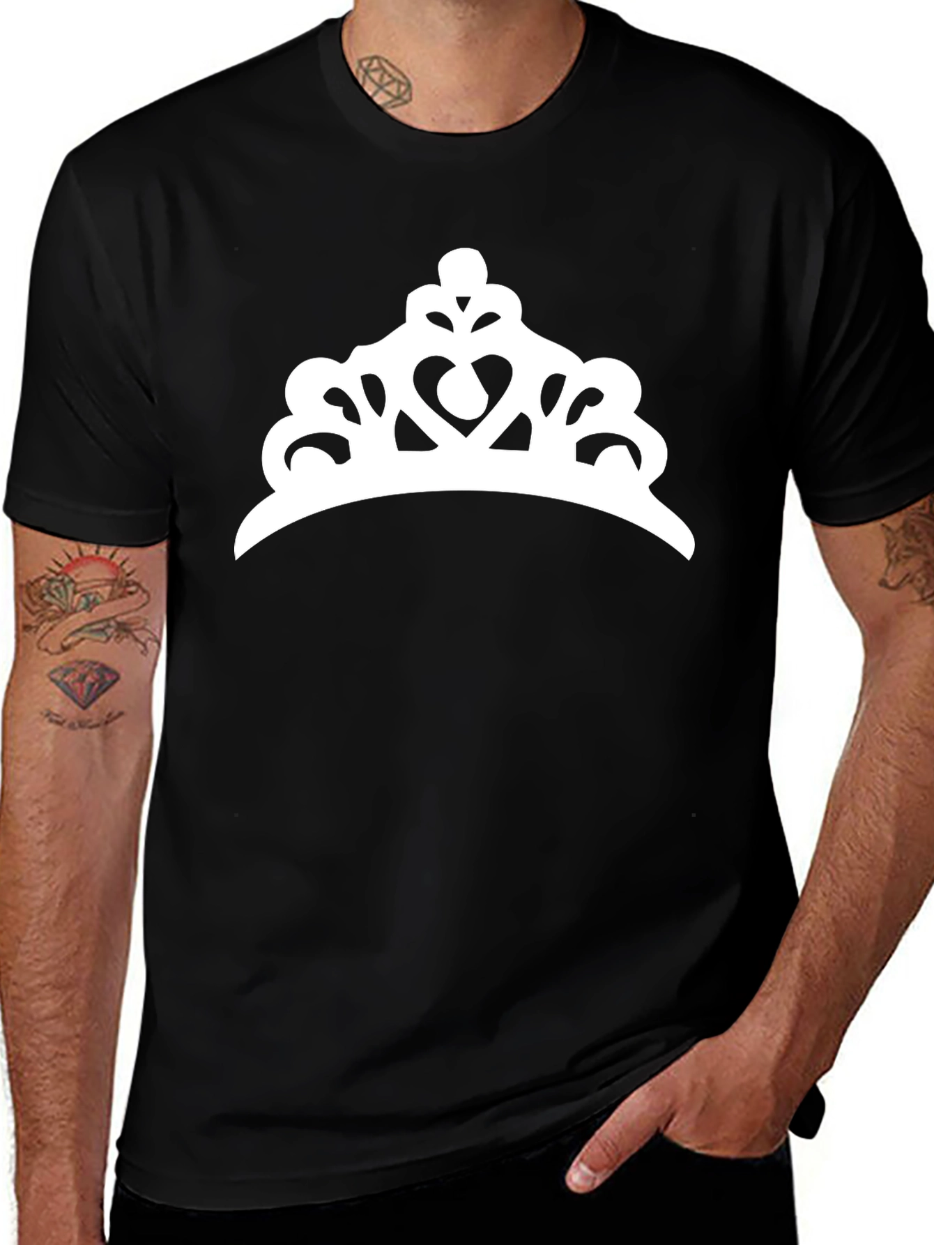Crown Graphic Tee - Black