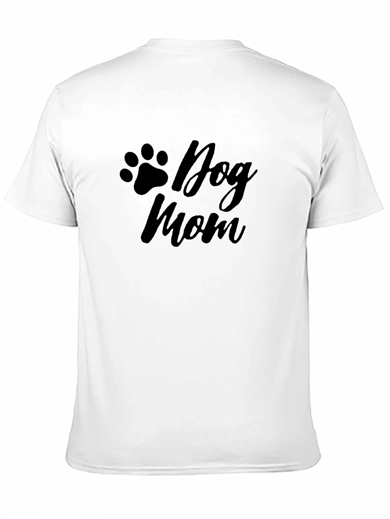 Dog Mom T-Shirt - Black Casual Unisex