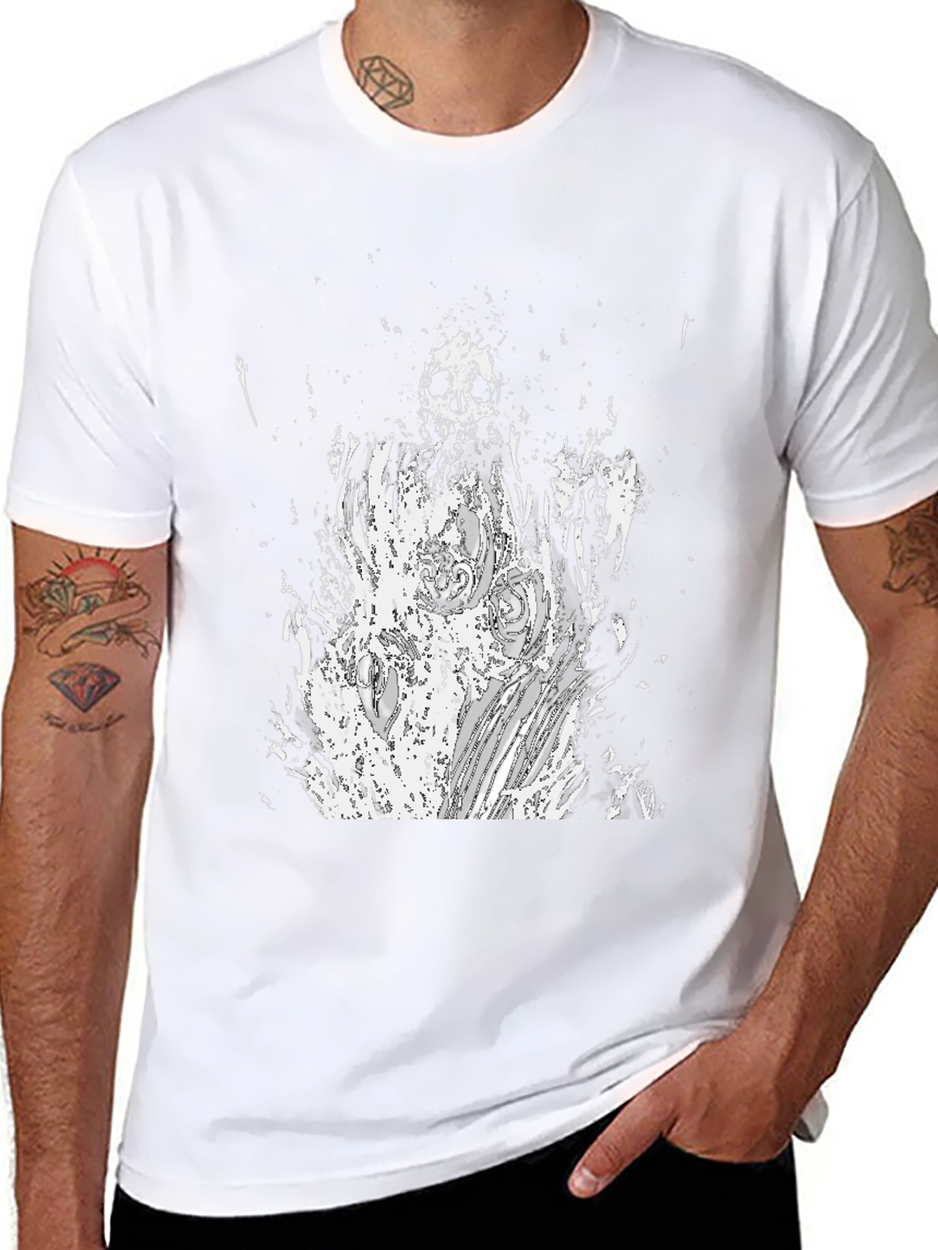 Grim Reaper Graphic Tee - Black Cotton T-Shirt