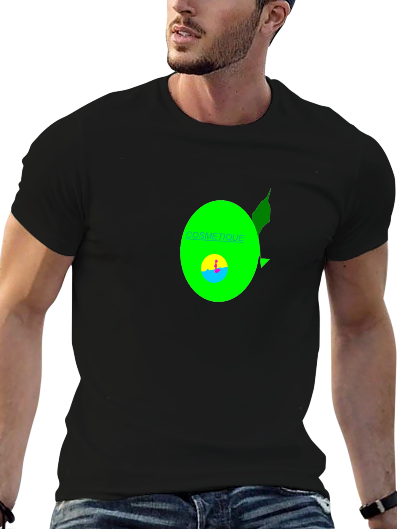 Cosmetique Graphic T-Shirt - Black