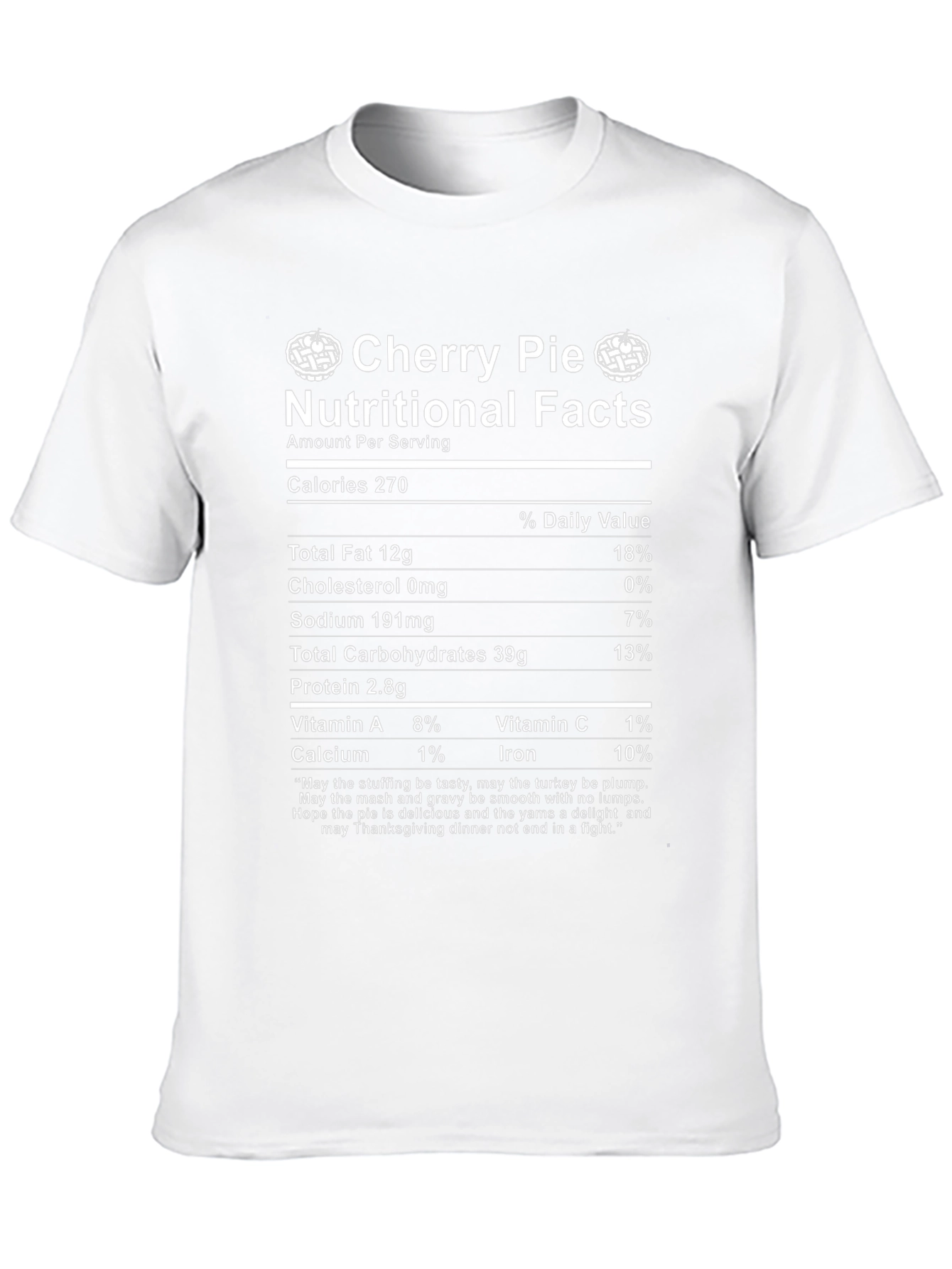 Cherry Pie Nutritional Facts T-Shirt