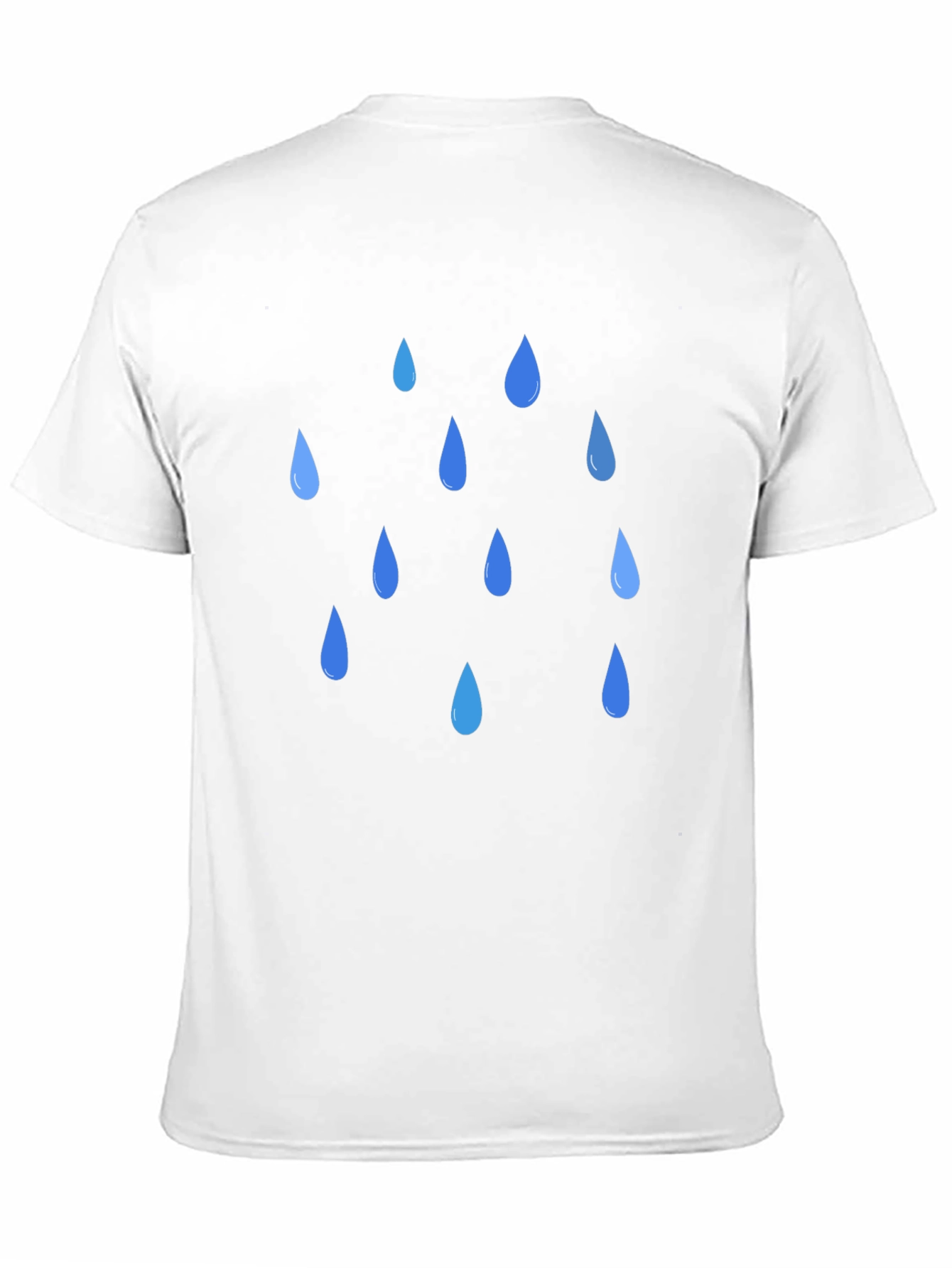 Rain Drop Graphic Black T-Shirt