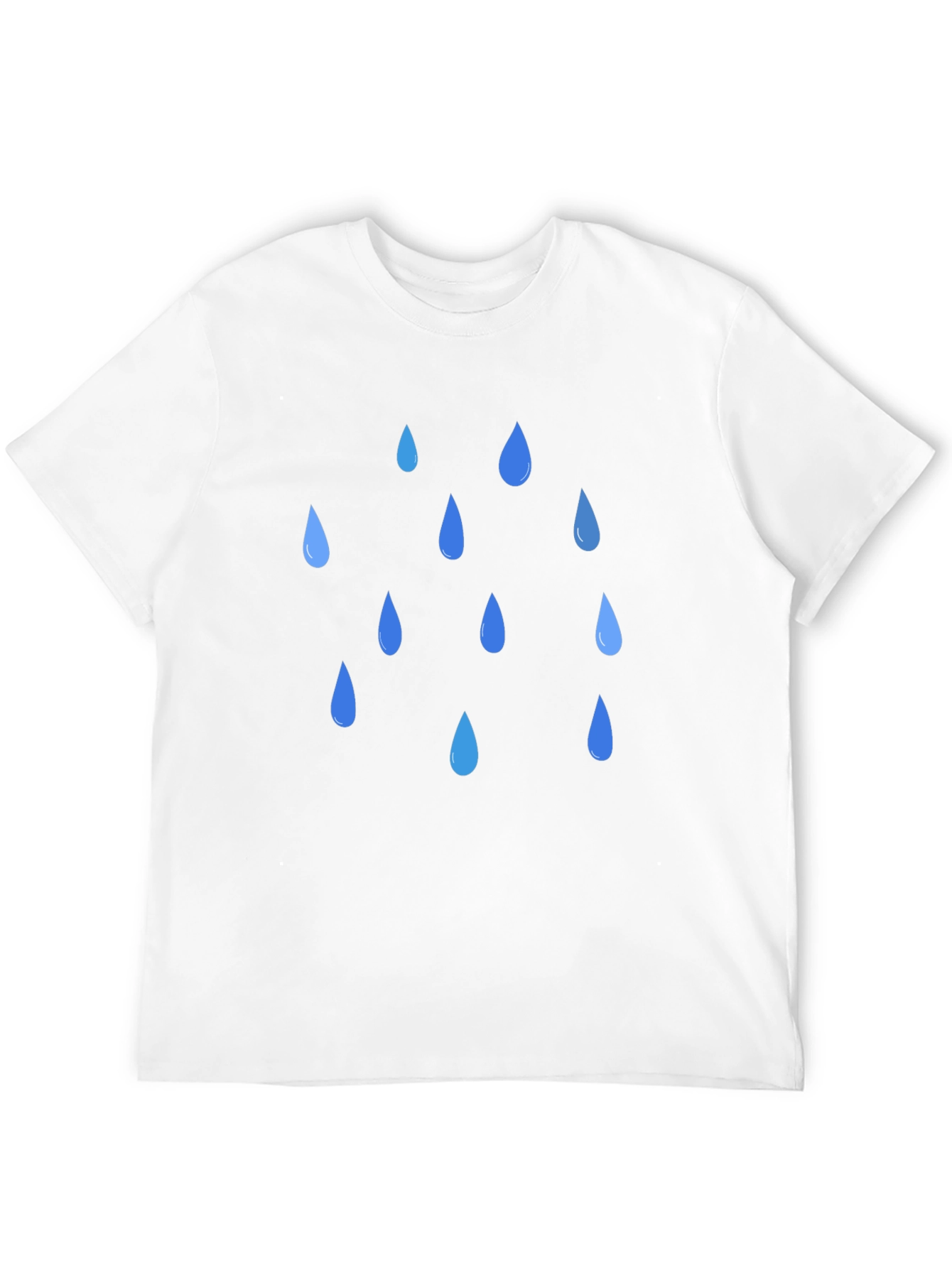 Rain Drop Graphic Black T-Shirt