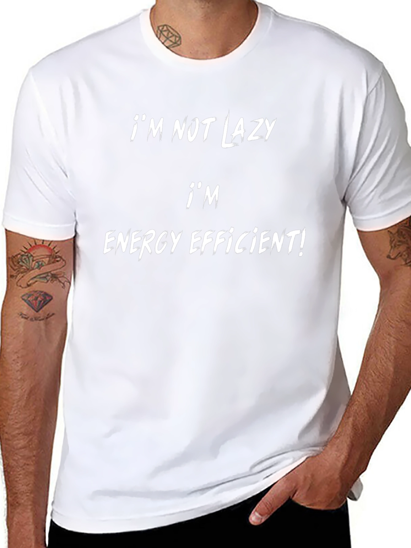 Funny Energy Efficient Black T-Shirt