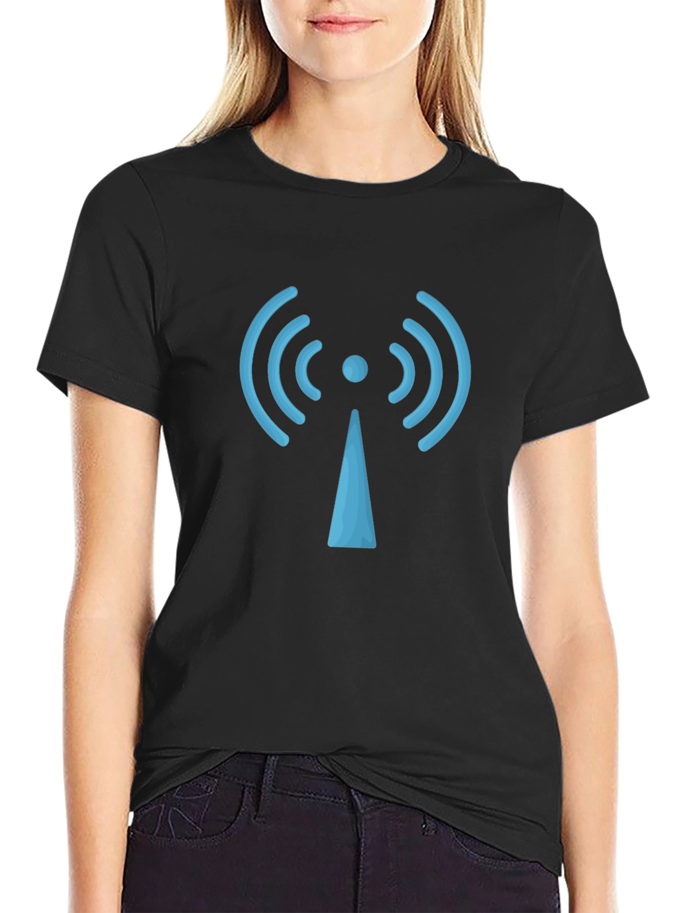 Wireless Signal T-Shirt - Modern Tech Style