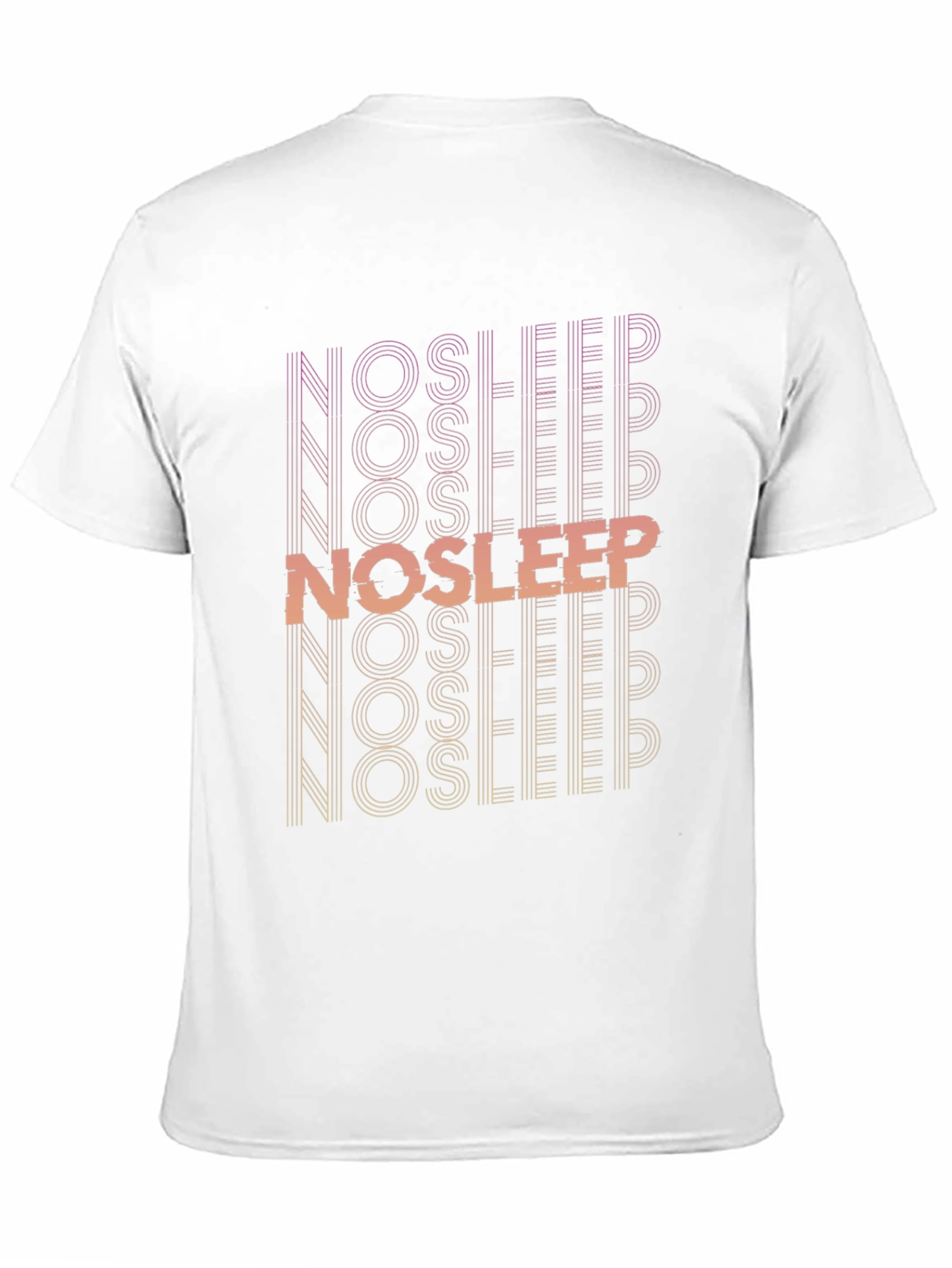 No Sleep Graphic Print Black T-Shirt