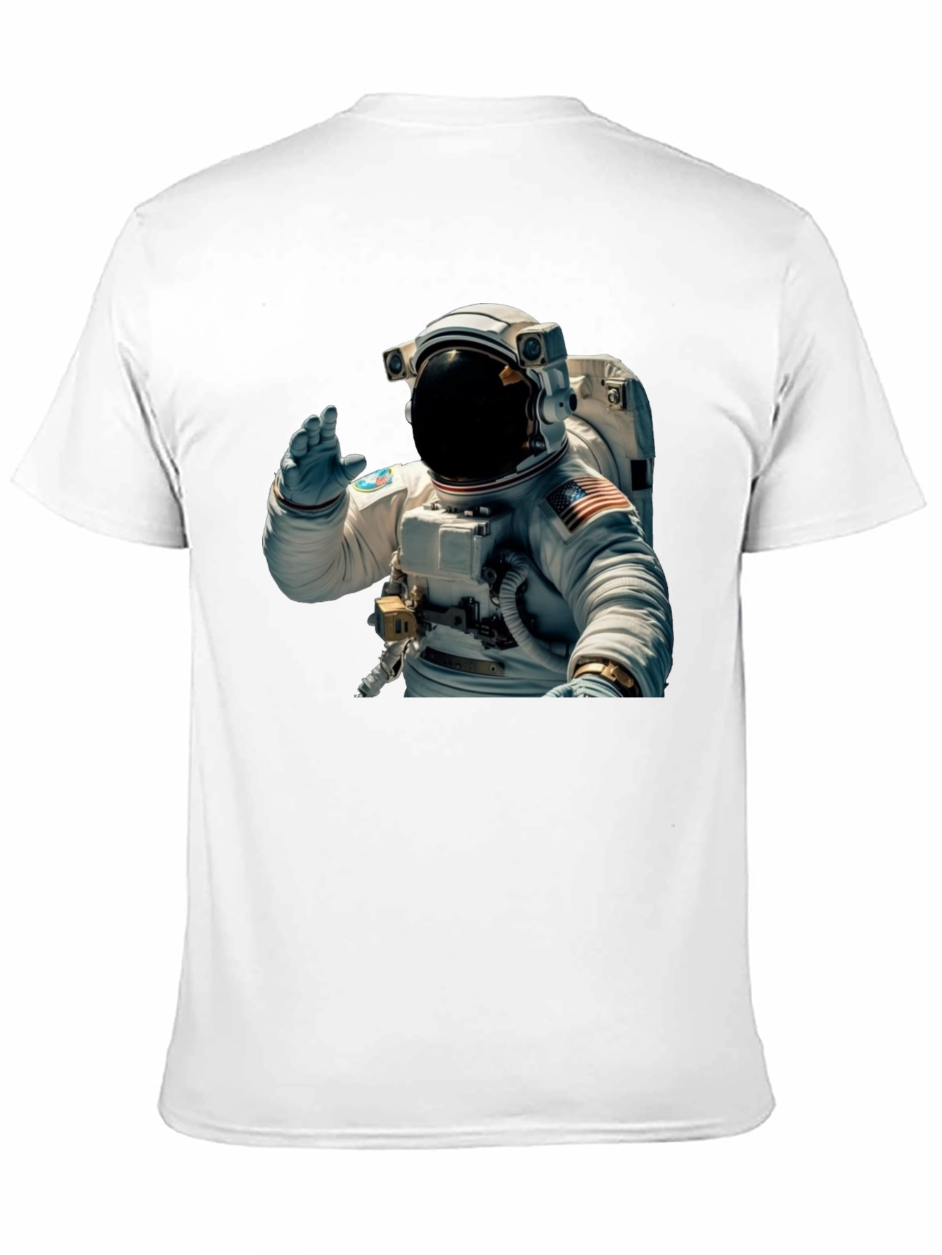 Astronaut Wave Graphic Black T-Shirt