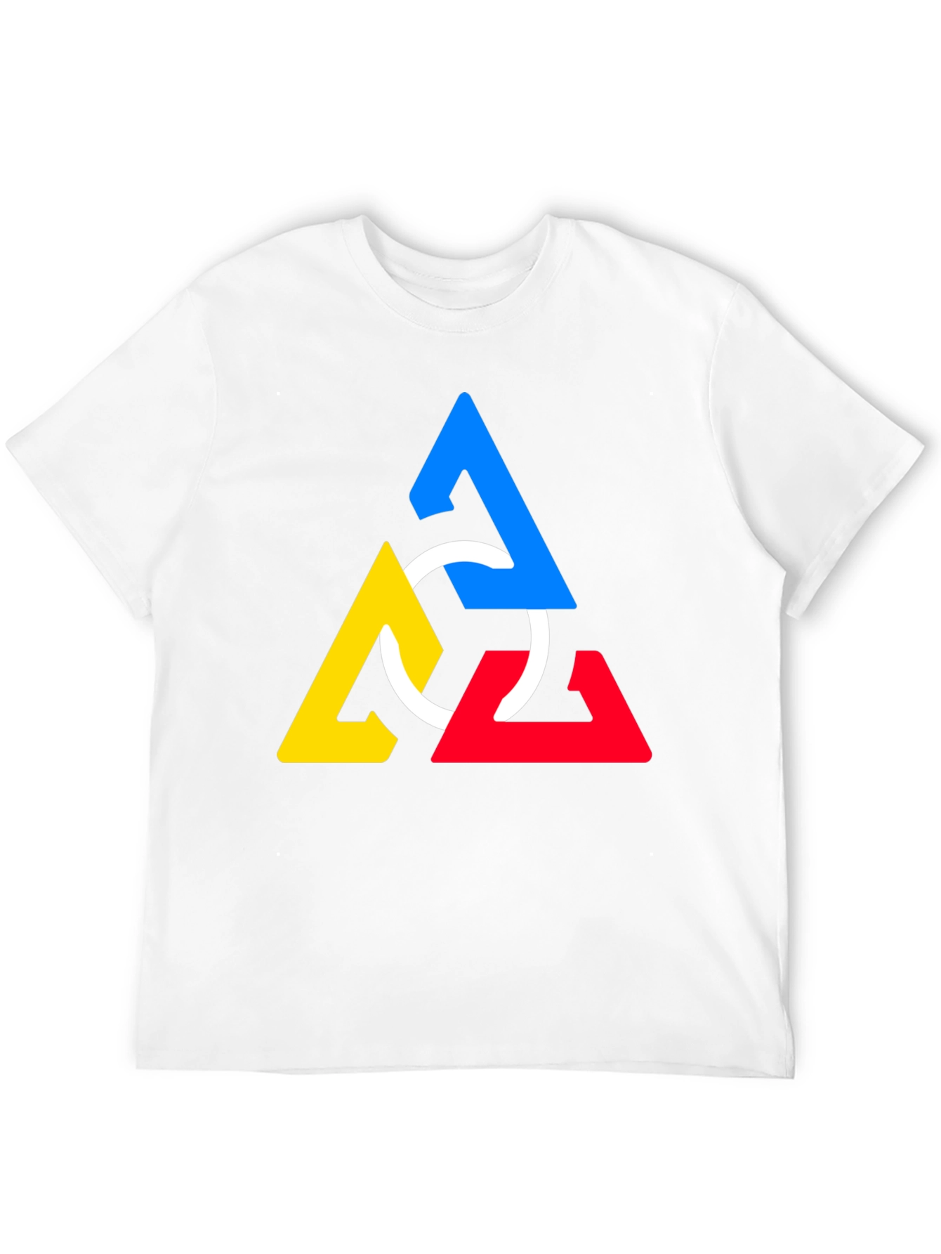 Geometric Triangles T-Shirt - Modern Art Design