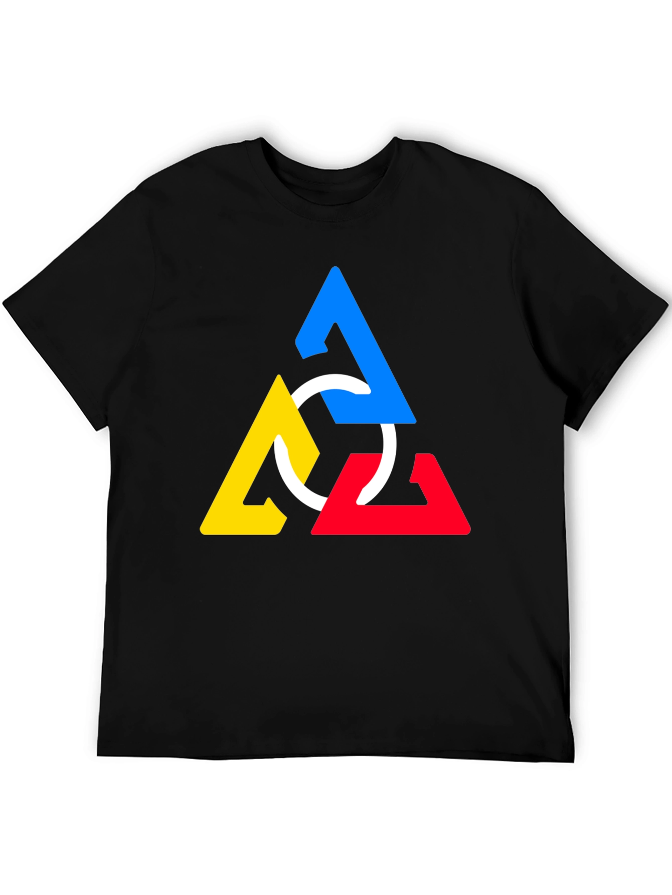 Geometric Triangles T-Shirt - Modern Art Design