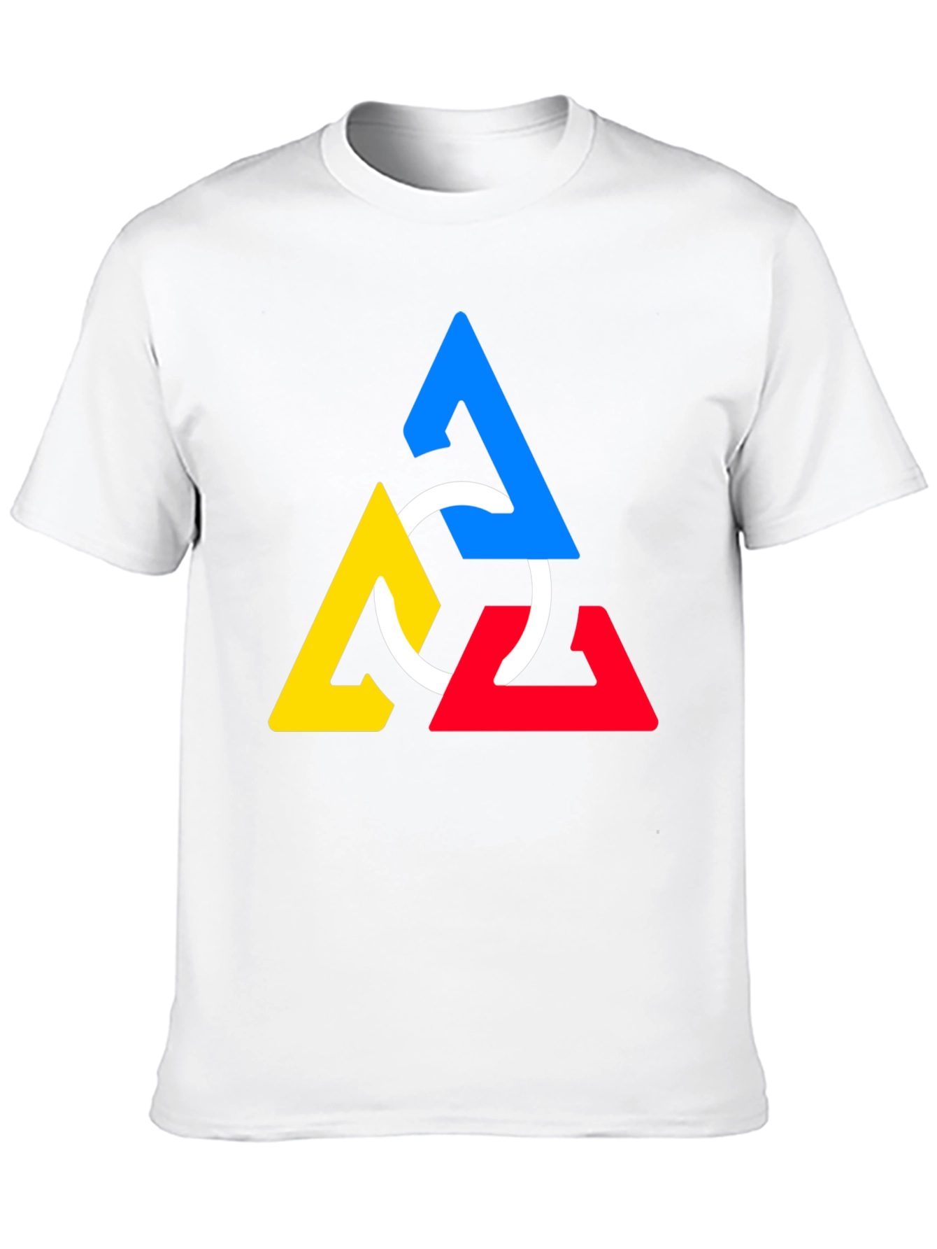Geometric Triangles T-Shirt - Modern Art Design