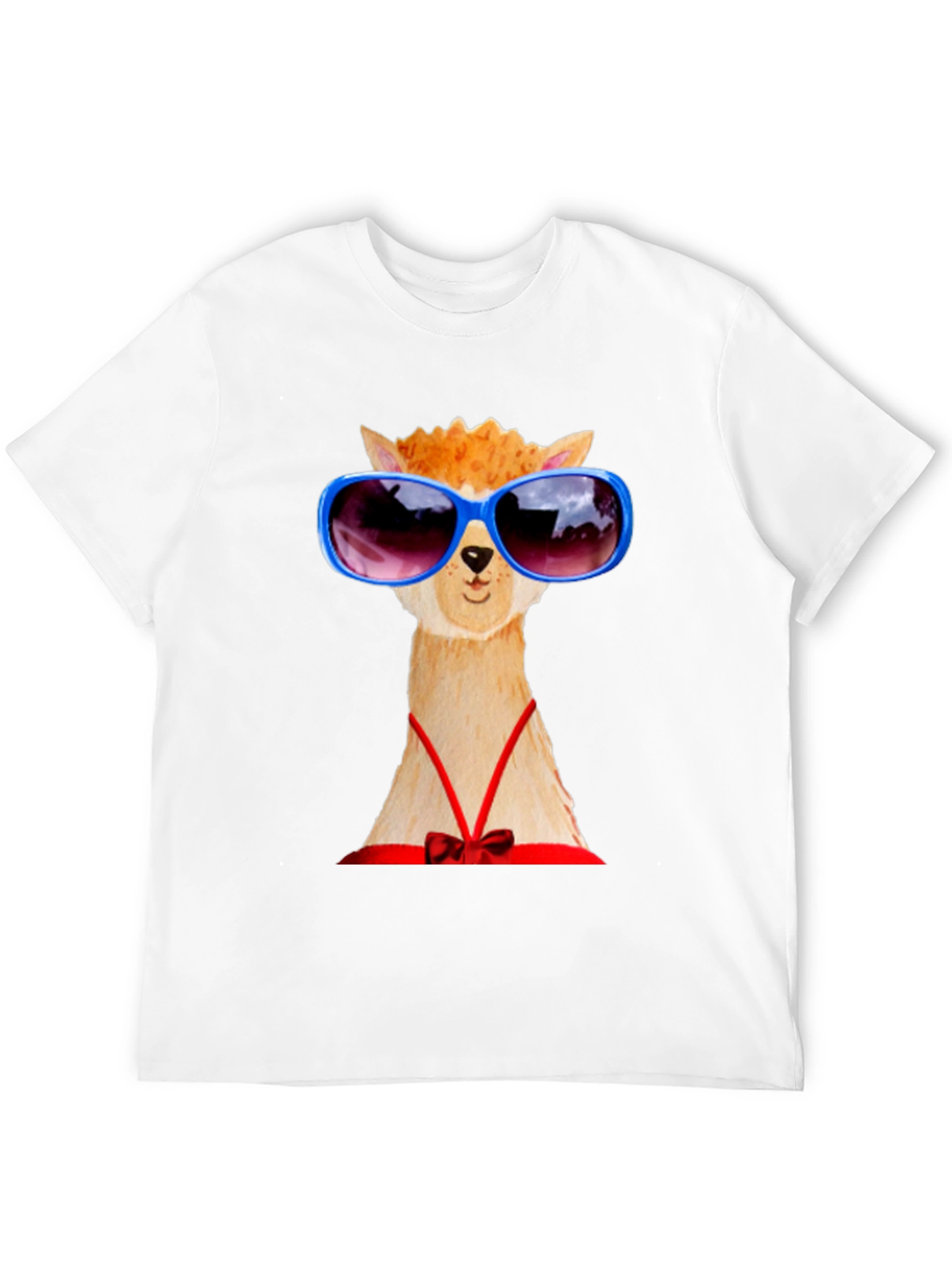 Alpaca with Sunglasses Graphic Tee