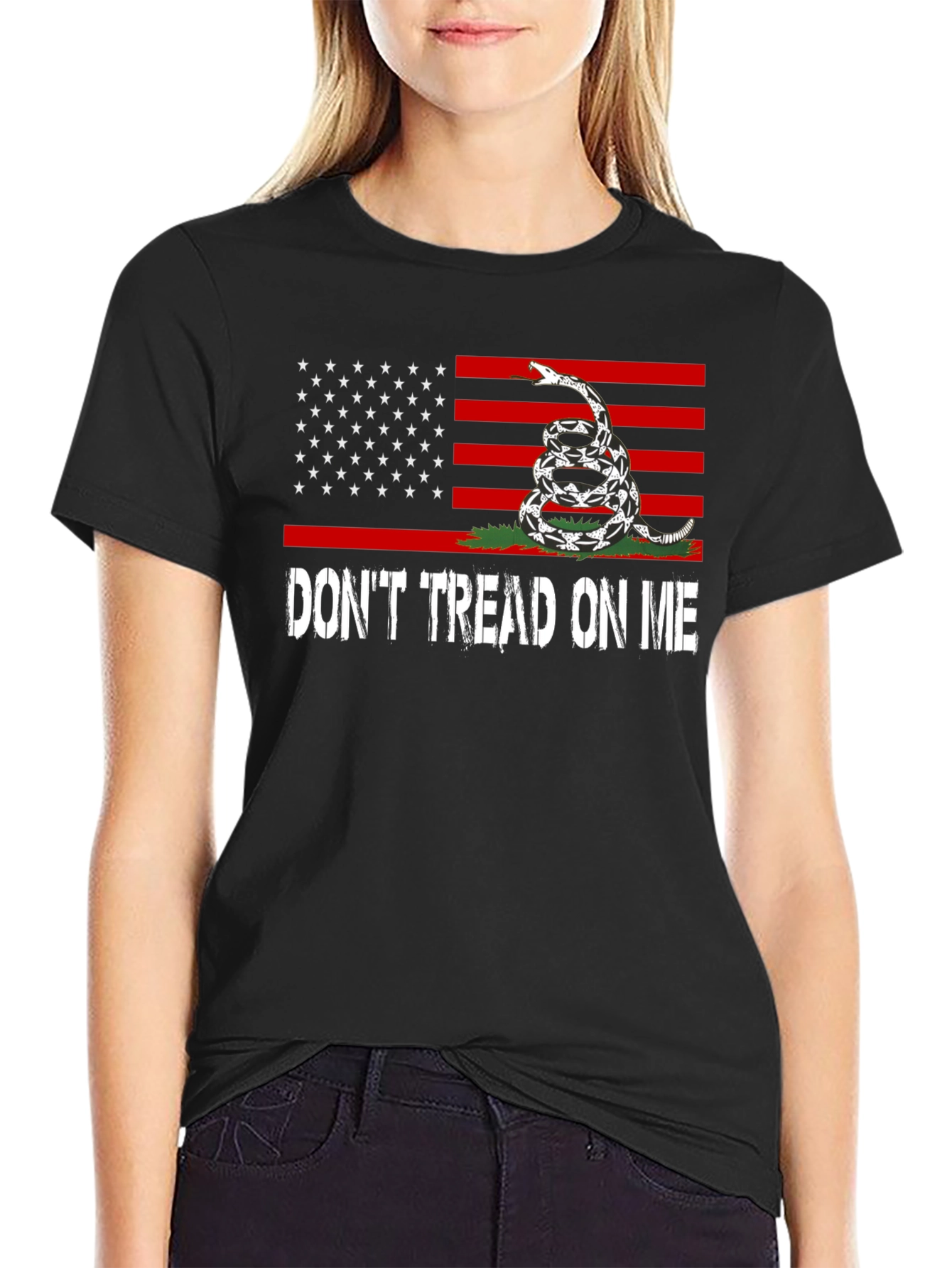 Dont Tread On Me USA Flag Graphic Tee