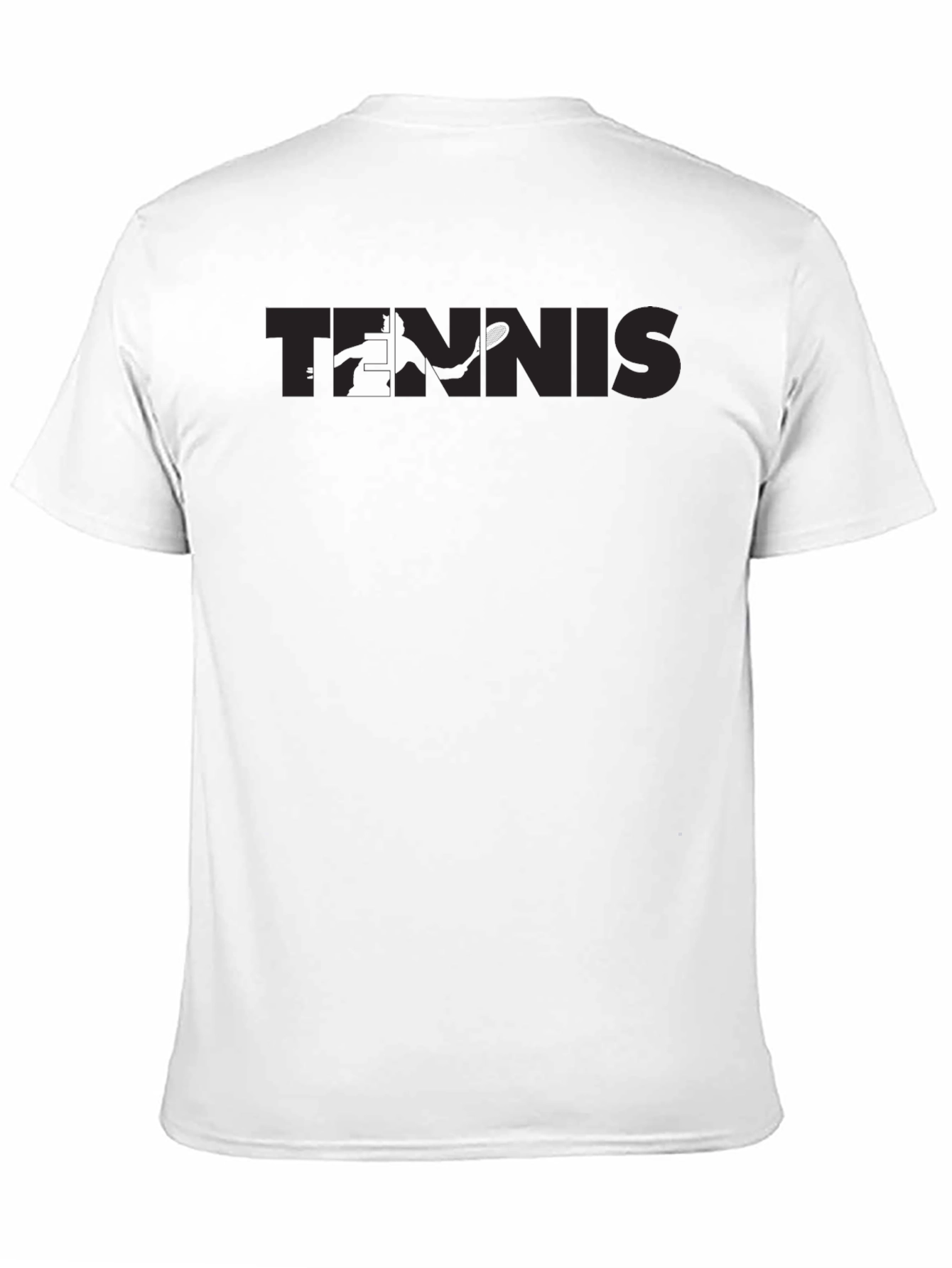 Black Tennis Graphic Crewneck T-Shirt