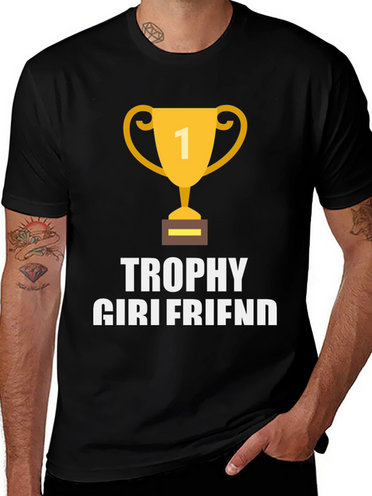 Trophy Girlfriend Graphic T-Shirt - Black