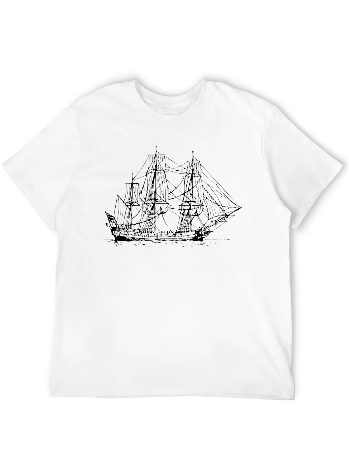 Black Ship Graphic Tee | Classic Style