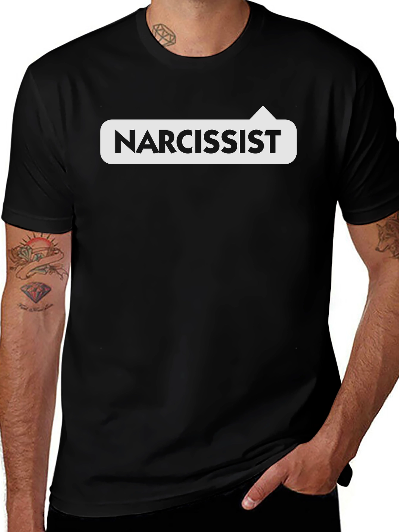 Narcissist Graphic Tee - Bold Statement Shirt