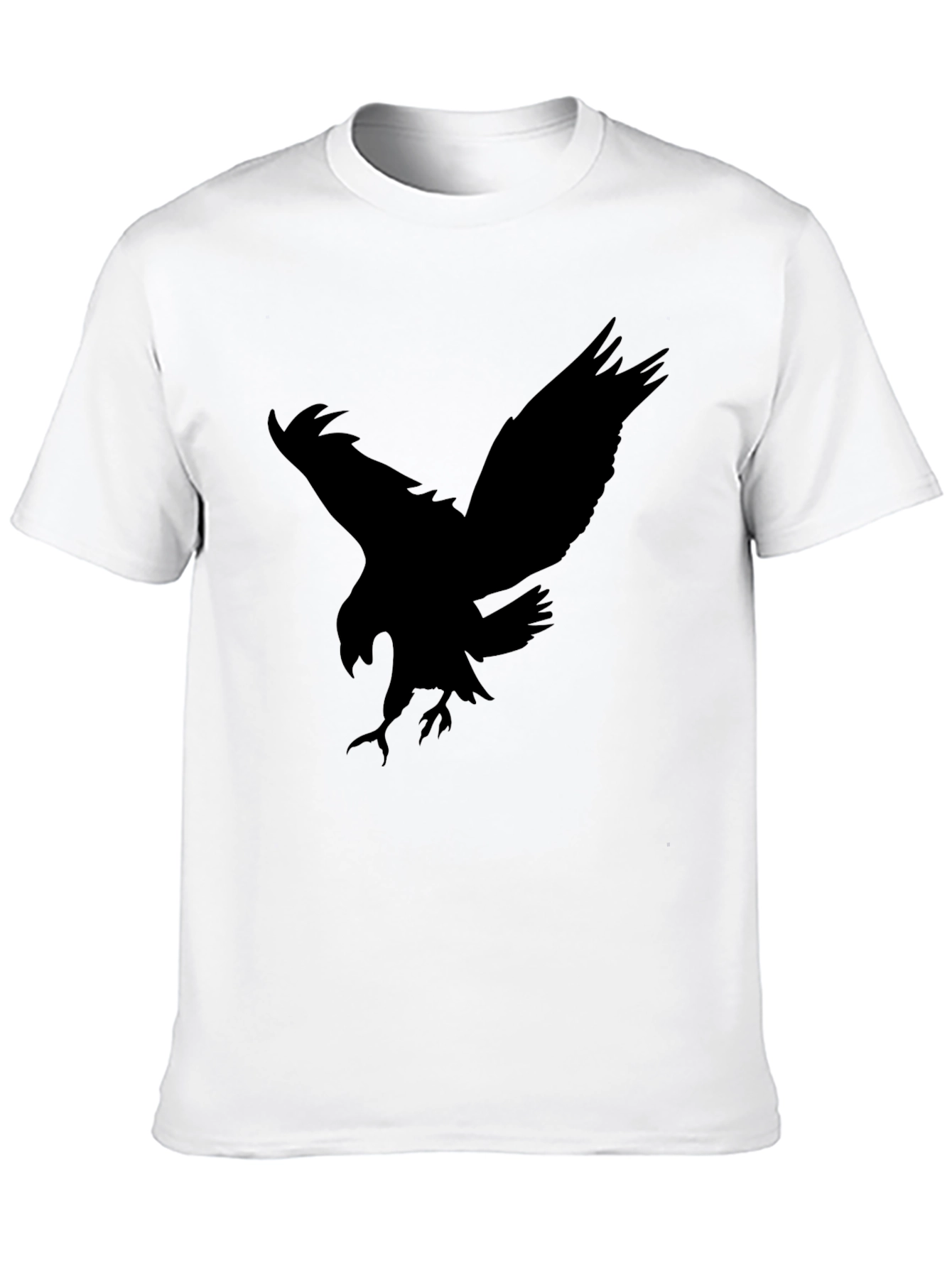 Eagle Silhouette Graphic Black Tee