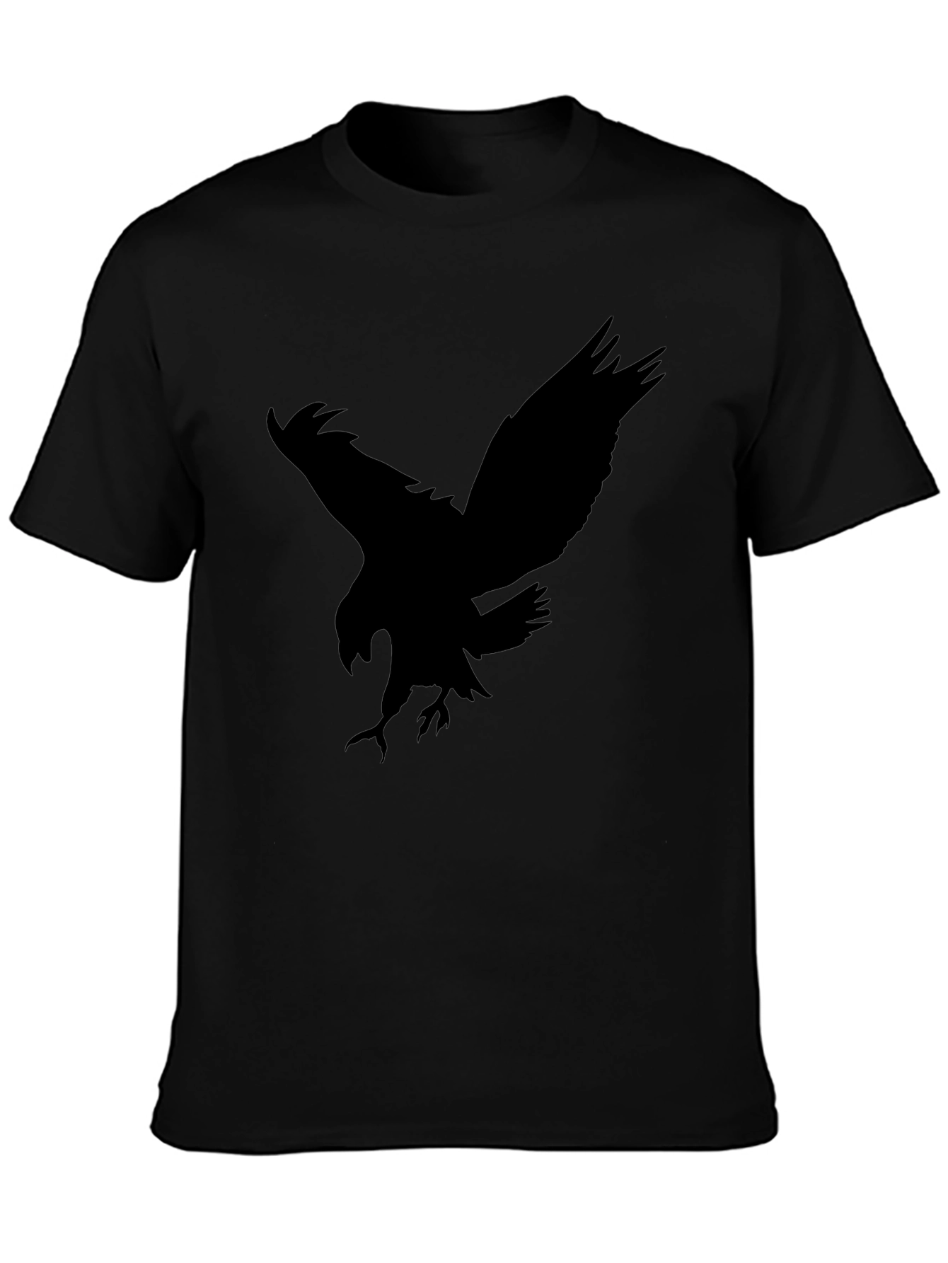Eagle Silhouette Graphic Black Tee