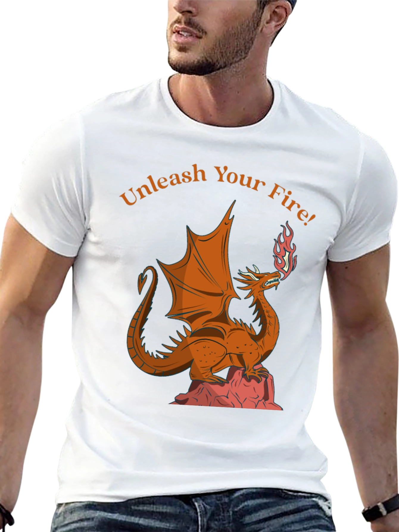 Unleash Your Fire Dragon Graphic Tee