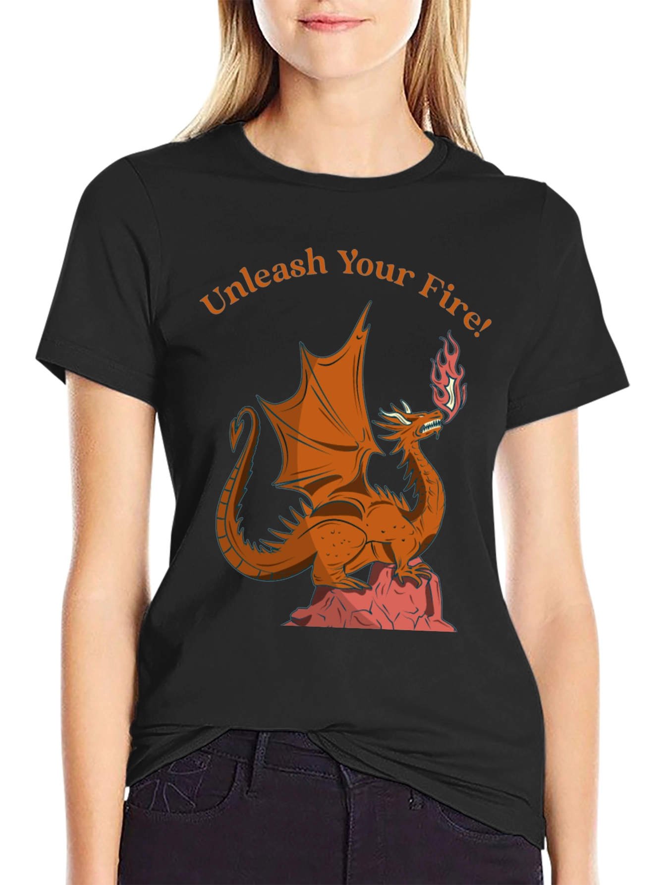 Unleash Your Fire Dragon Graphic Tee