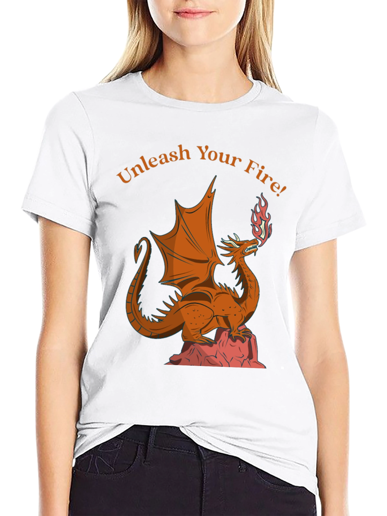 Unleash Your Fire Dragon Graphic Tee