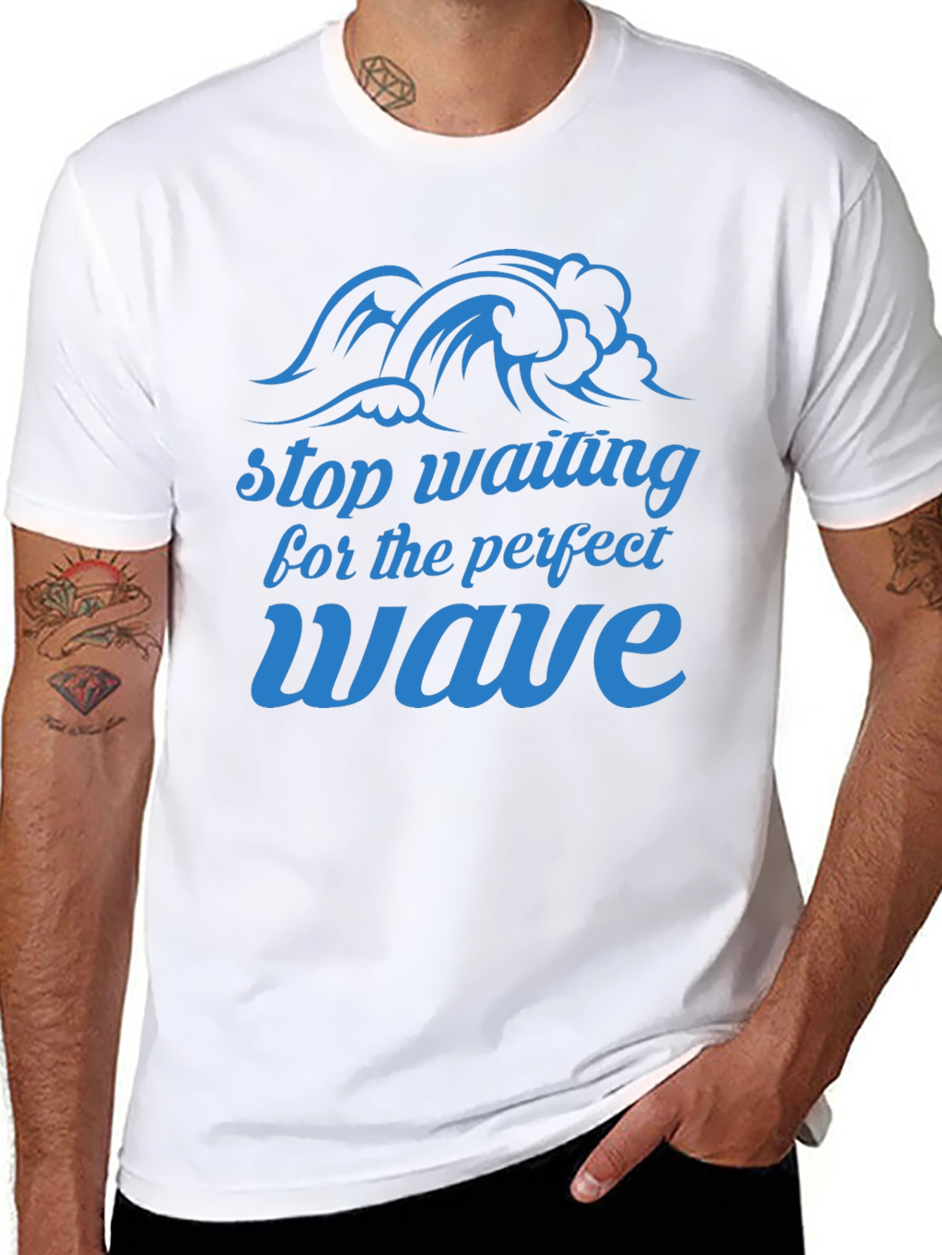 Perfect Wave Black Graphic T-Shirt
