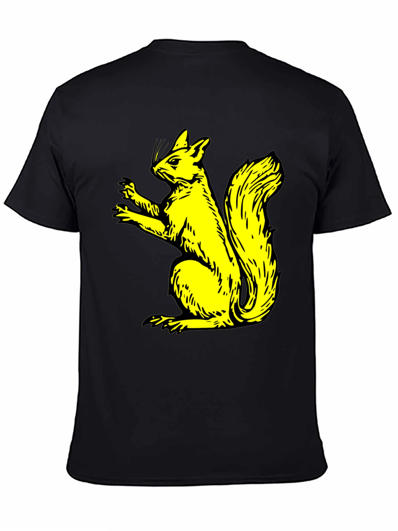 Squirrel Graphic Black T-Shirt