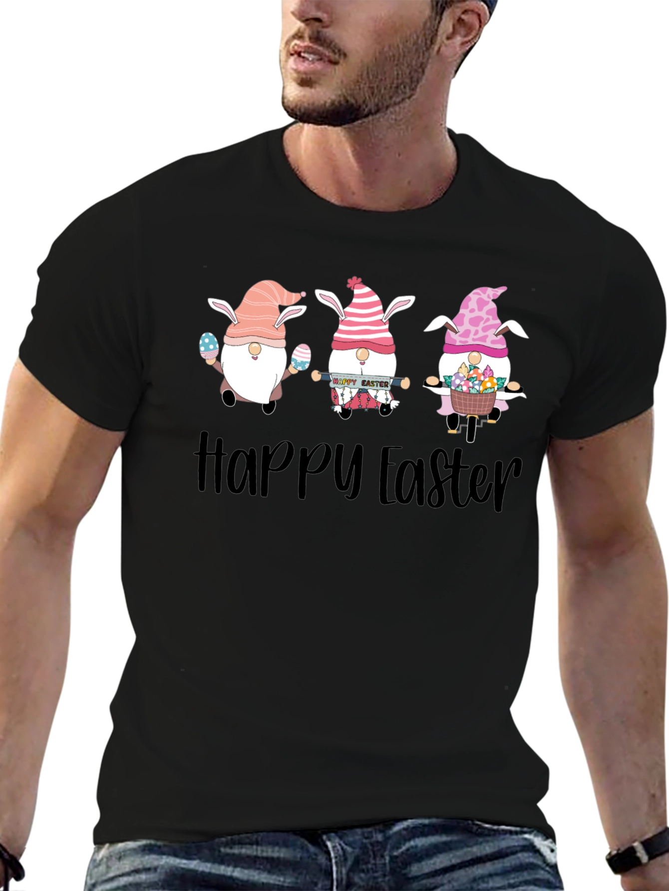 Happy Easter Gnome T-Shirt Easter Gnomes Cute Easter Shirt