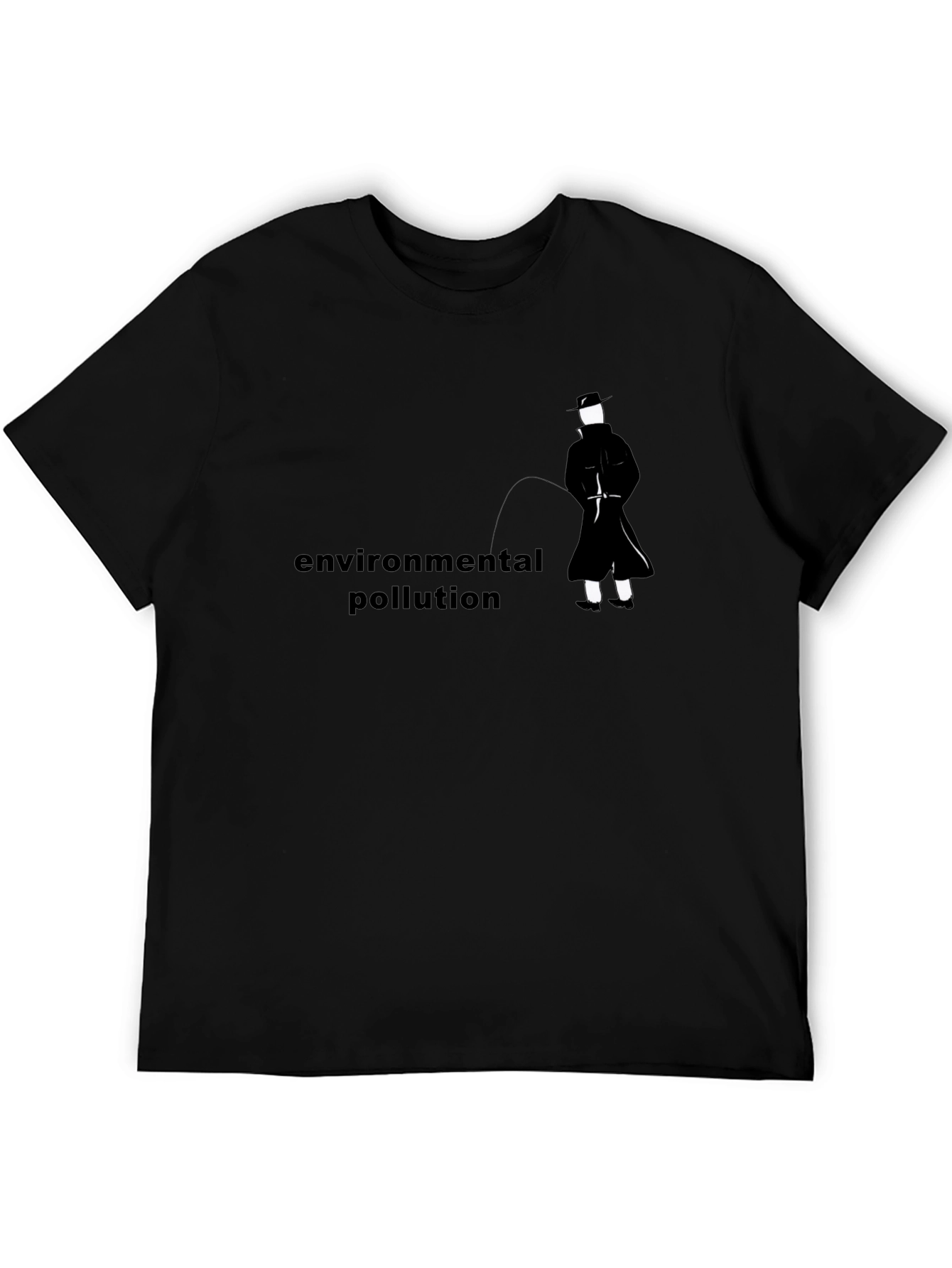 Environmental Pollution Graphic Black Tee