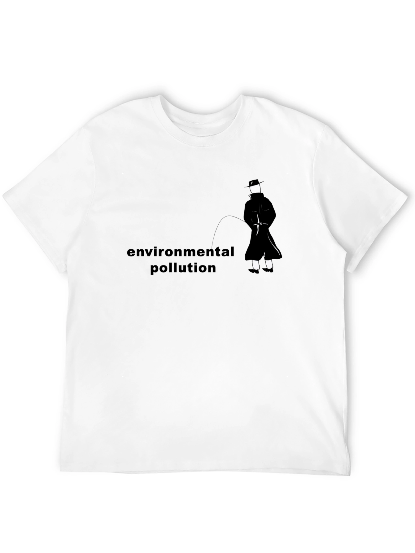 Environmental Pollution Graphic Black Tee