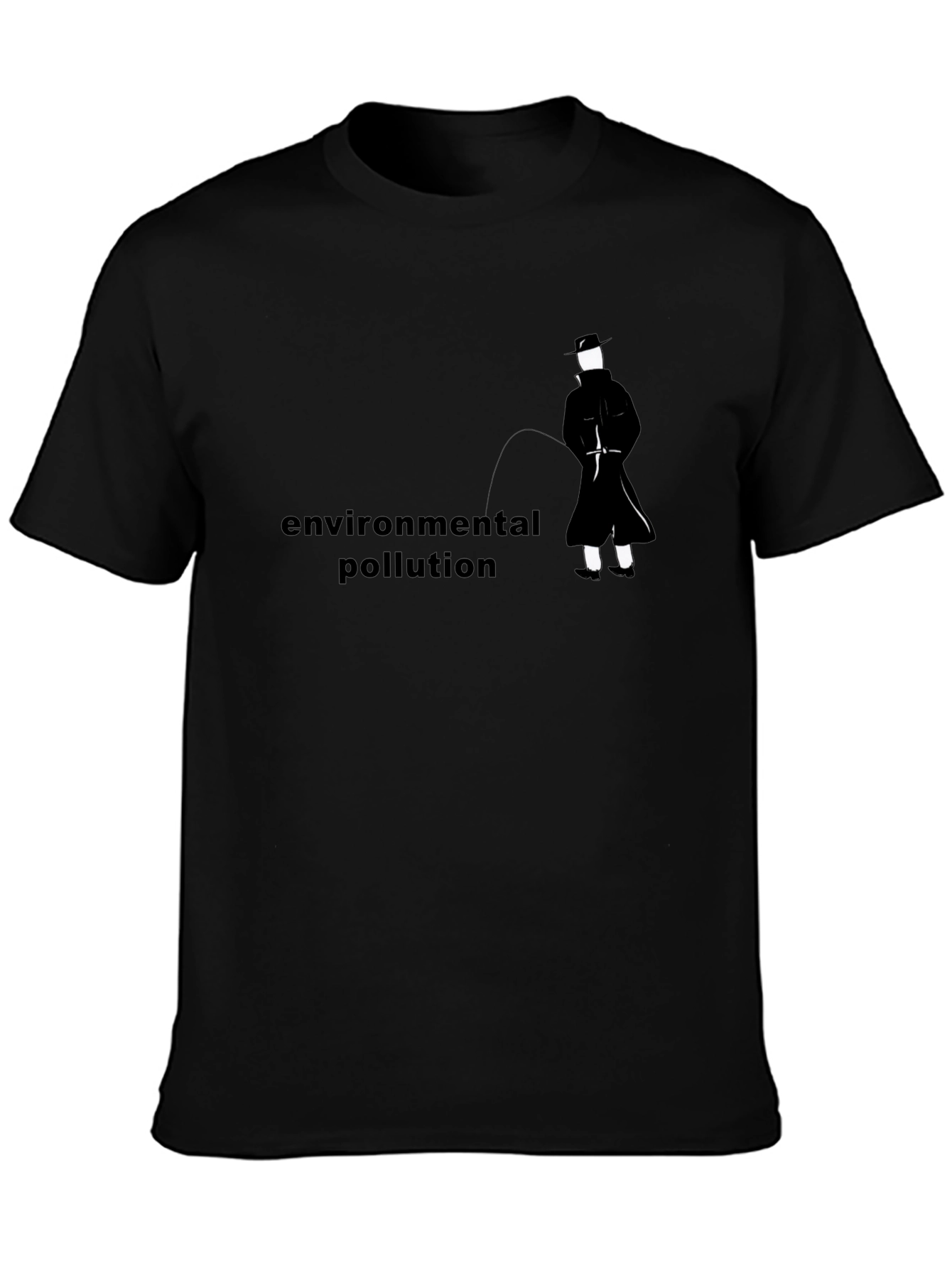Environmental Pollution Graphic Black Tee