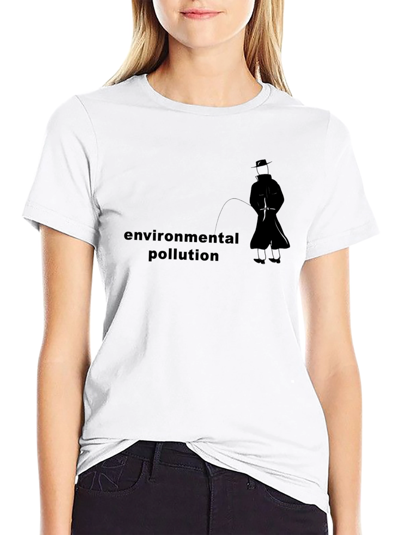 Environmental Pollution Graphic Black Tee