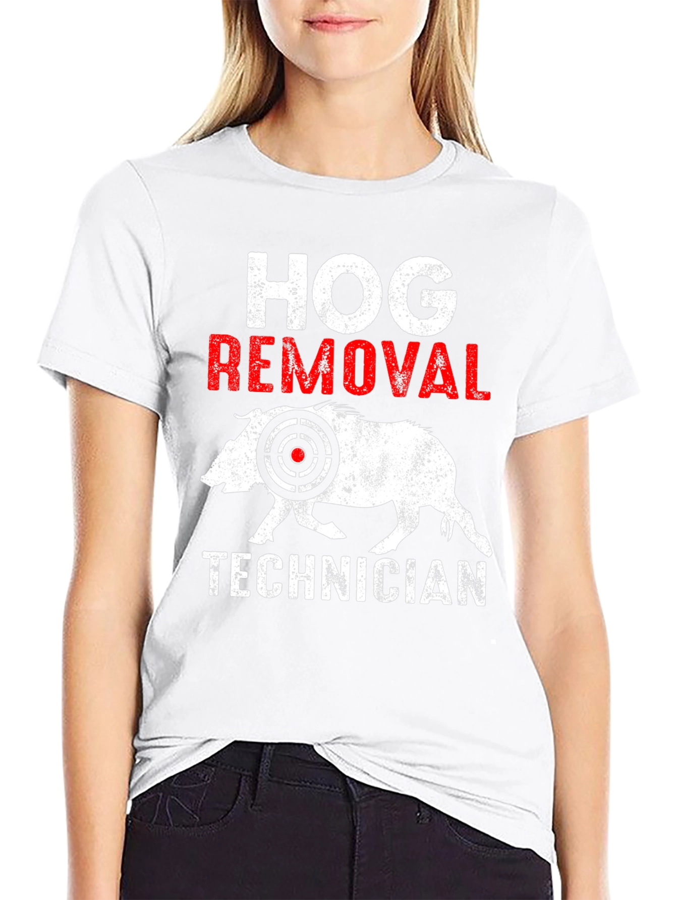 Hog Removal Technician Graphic Tee - Hunting Apparel