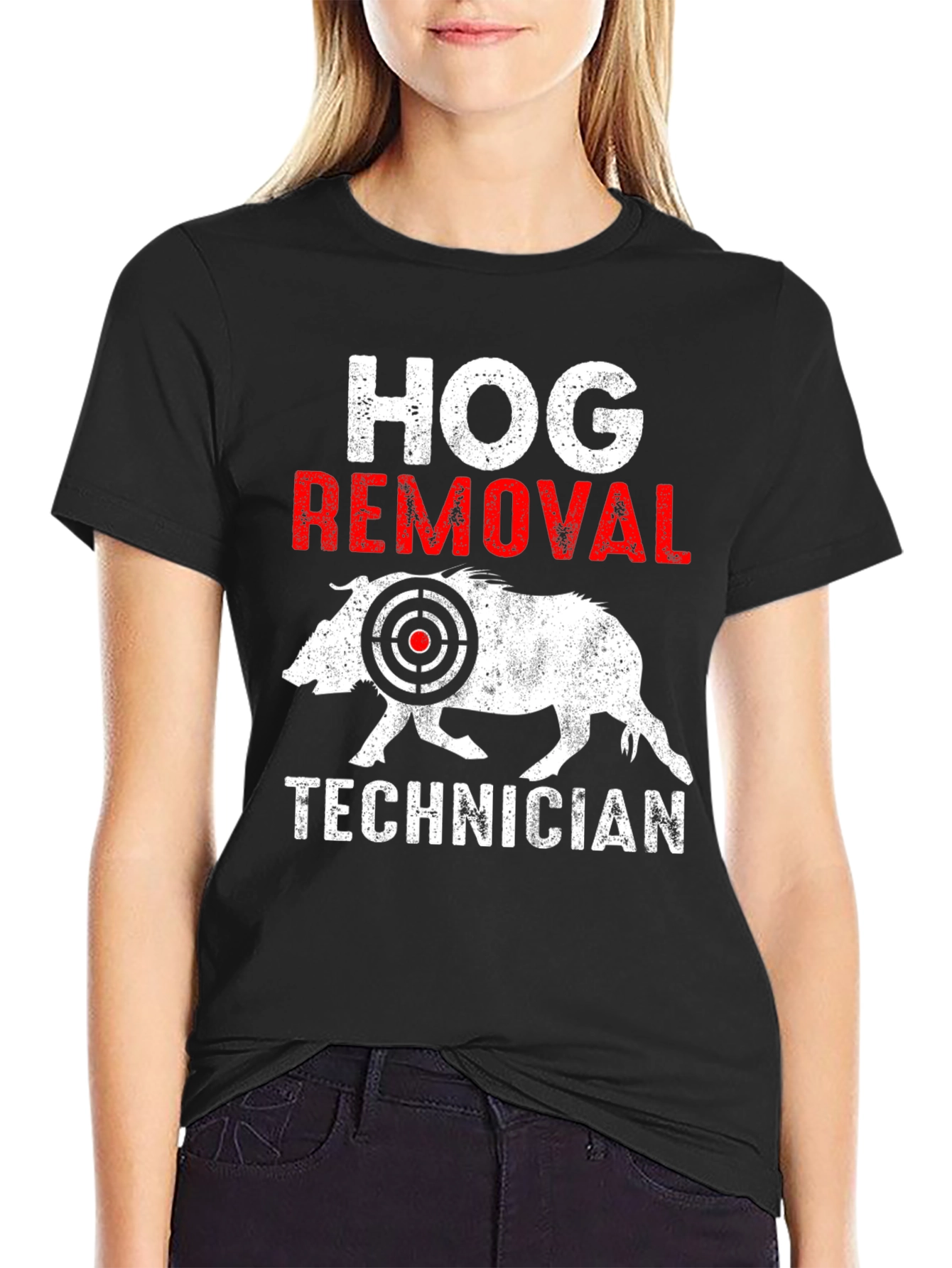 Hog Removal Technician Graphic Tee - Hunting Apparel