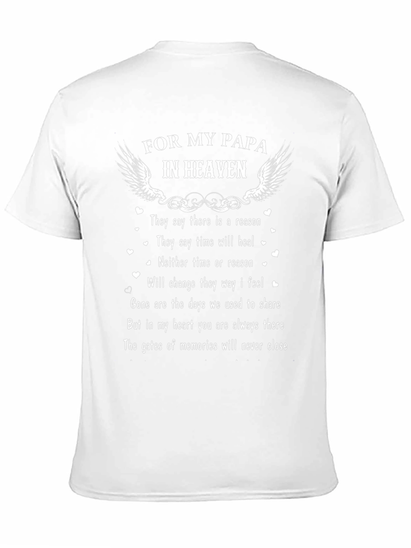 For My Papa In Heaven Memorial T-Shirt