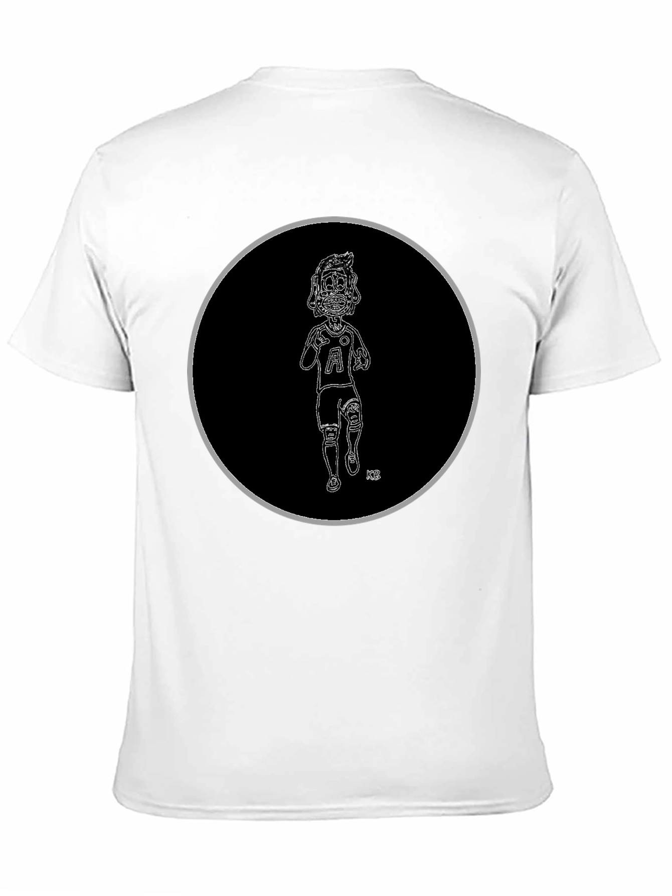 Skeleton Athlete Graphic Tee - Black Cotton T-Shirt