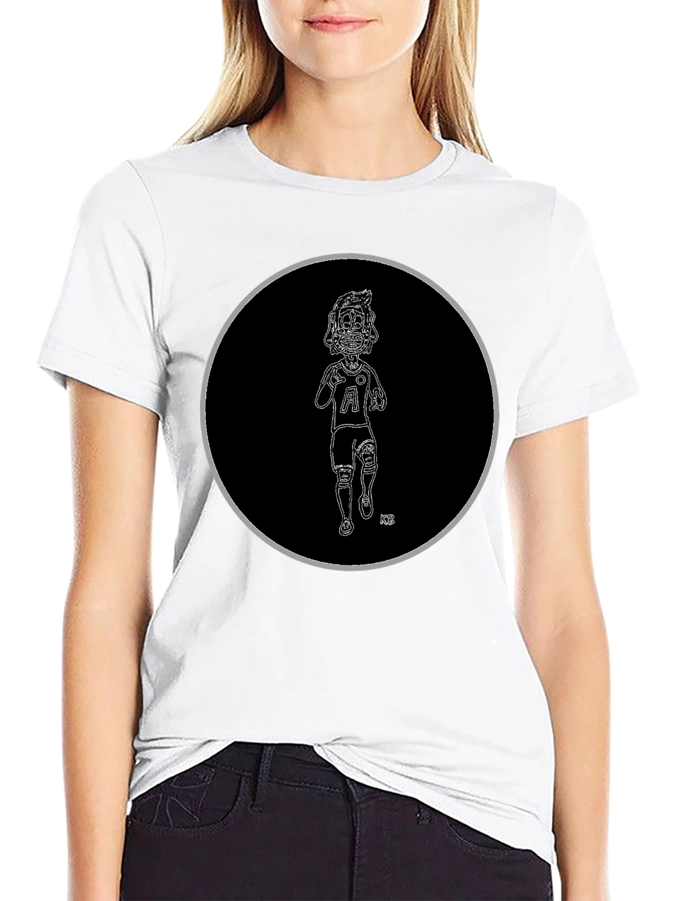 Skeleton Athlete Graphic Tee - Black Cotton T-Shirt