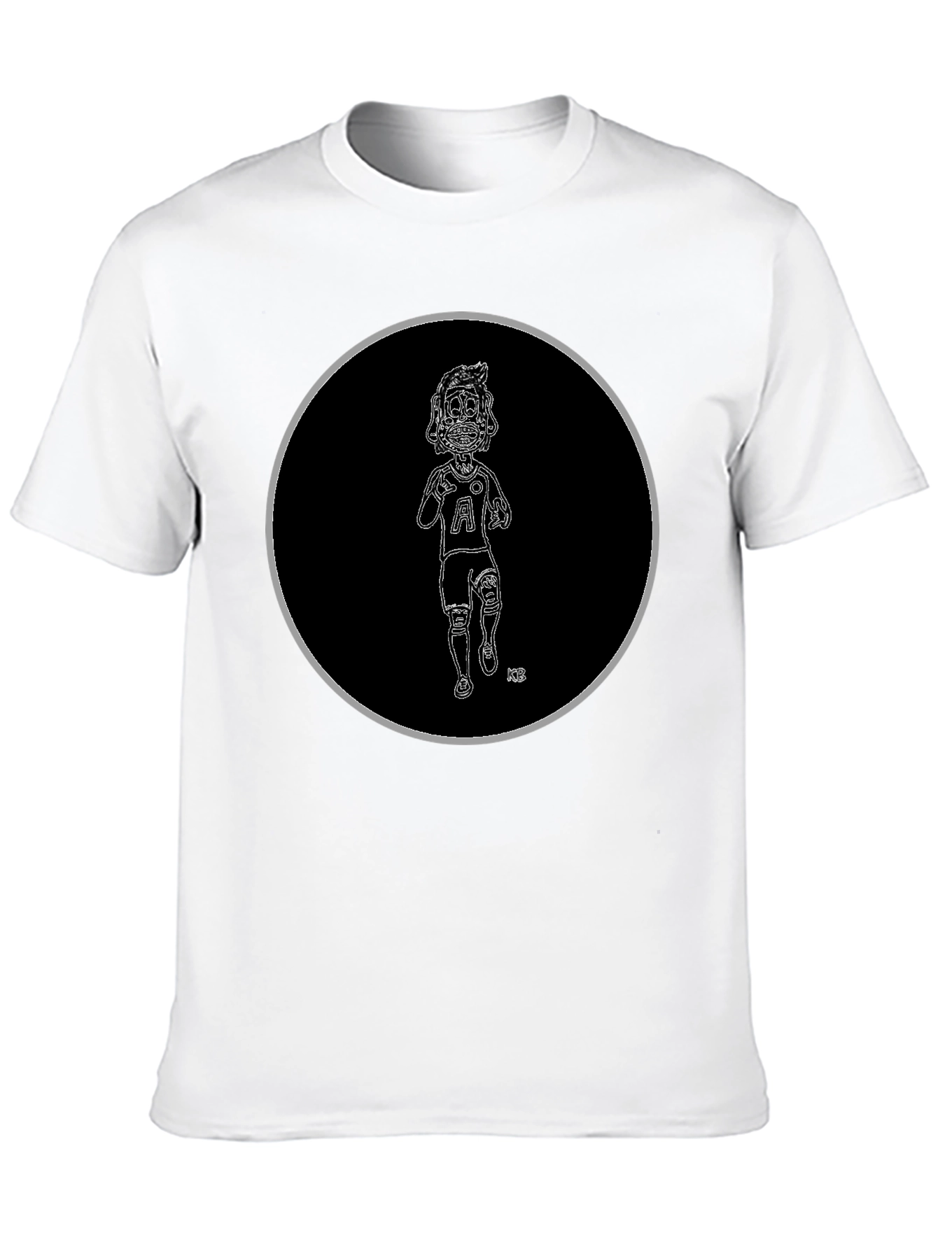 Skeleton Athlete Graphic Tee - Black Cotton T-Shirt