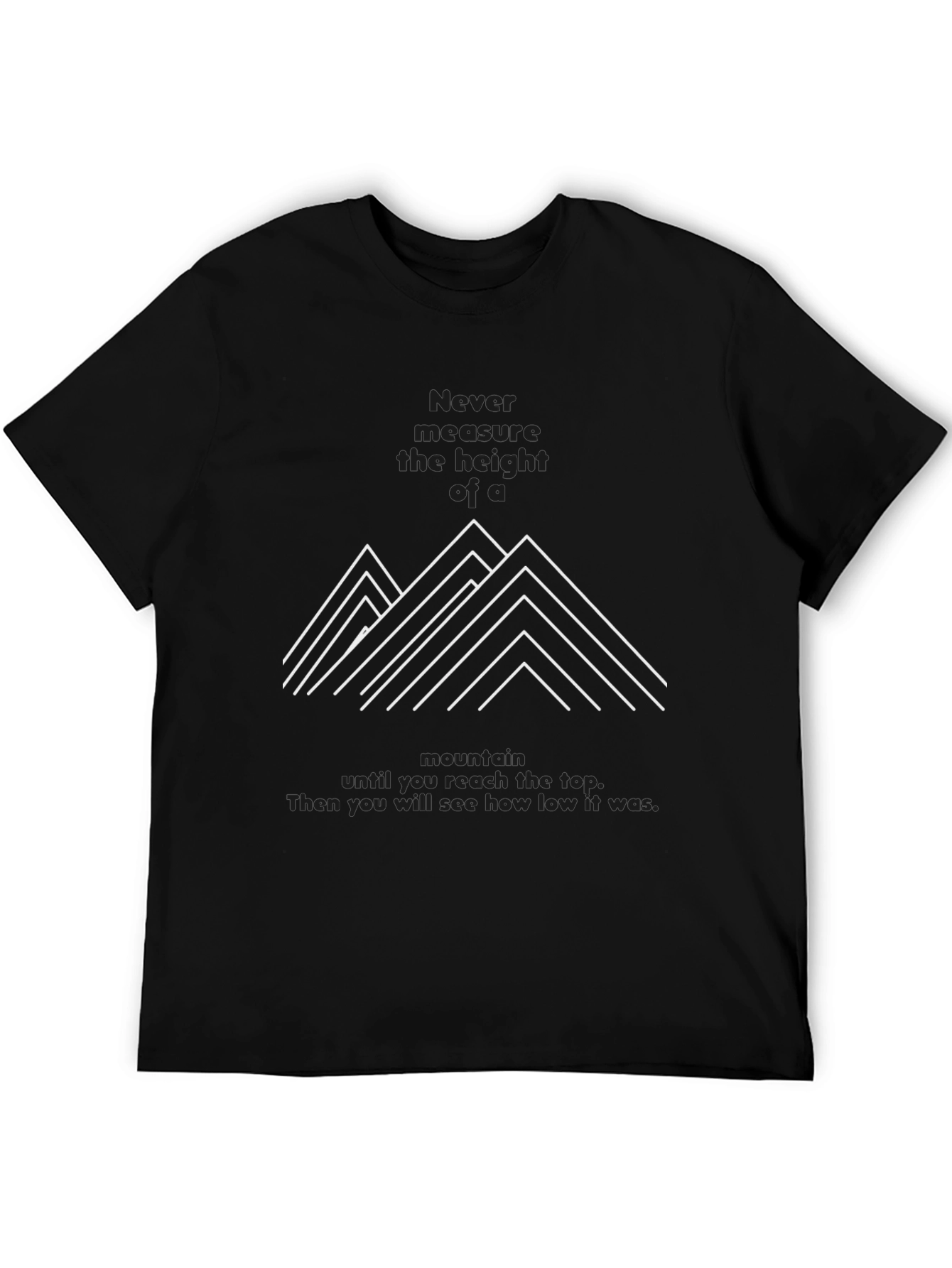 Mountain Graphic Tee - Black Short Sleeve
