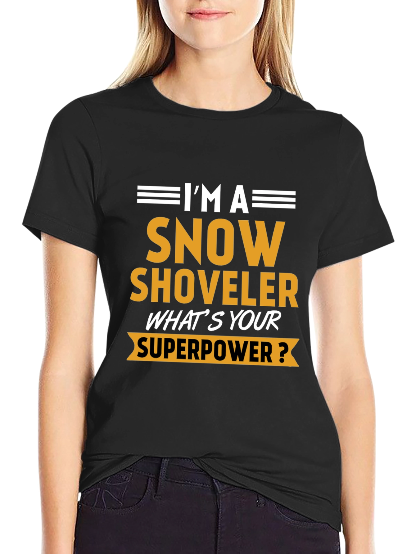 Snow Shoveler Superpower Tee - Funny Winter Job T-Shirt