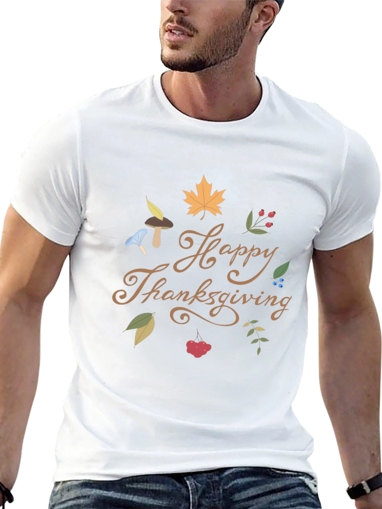 Happy Thanksgiving T-Shirt - Fall Festive Tee
